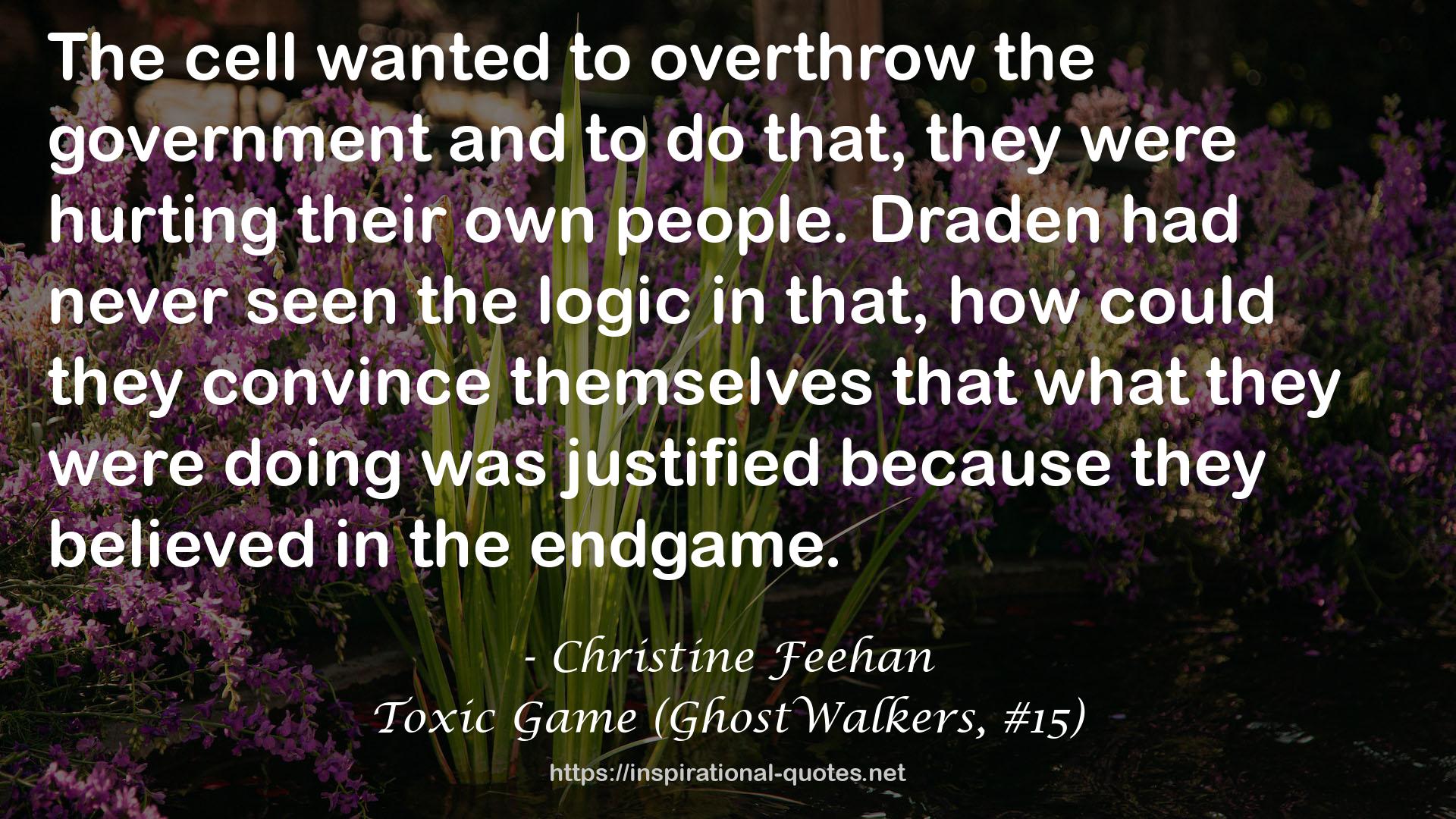 Toxic Game (GhostWalkers, #15) QUOTES