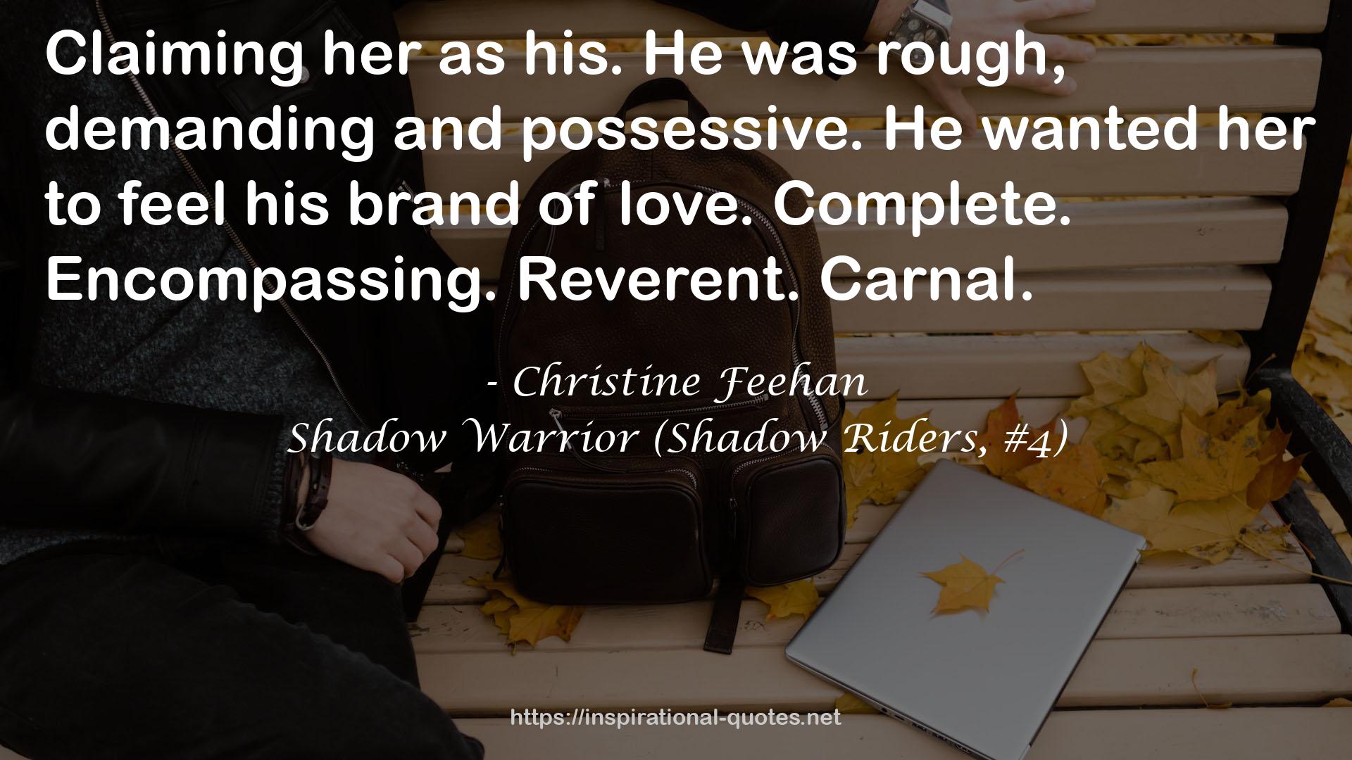 Shadow Warrior (Shadow Riders, #4) QUOTES