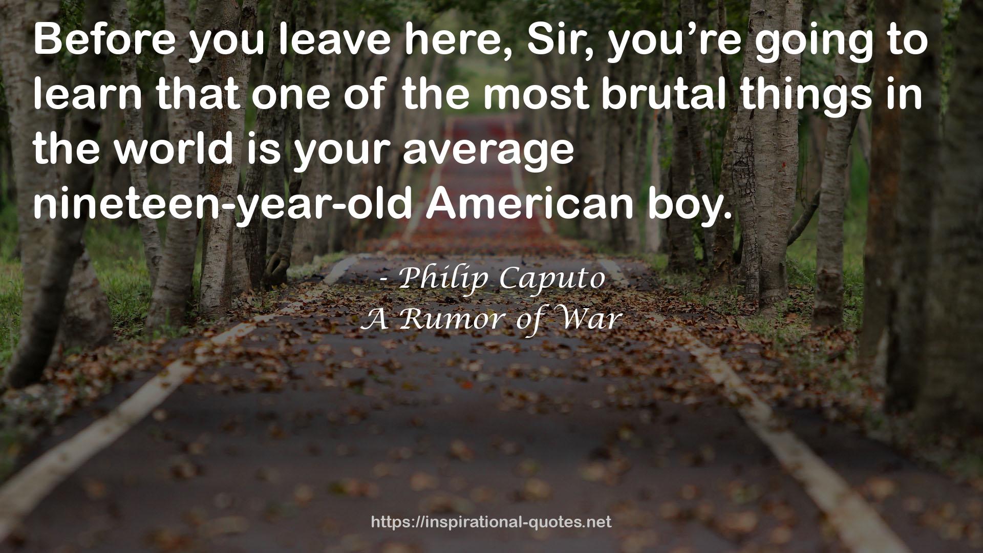 A Rumor of War QUOTES