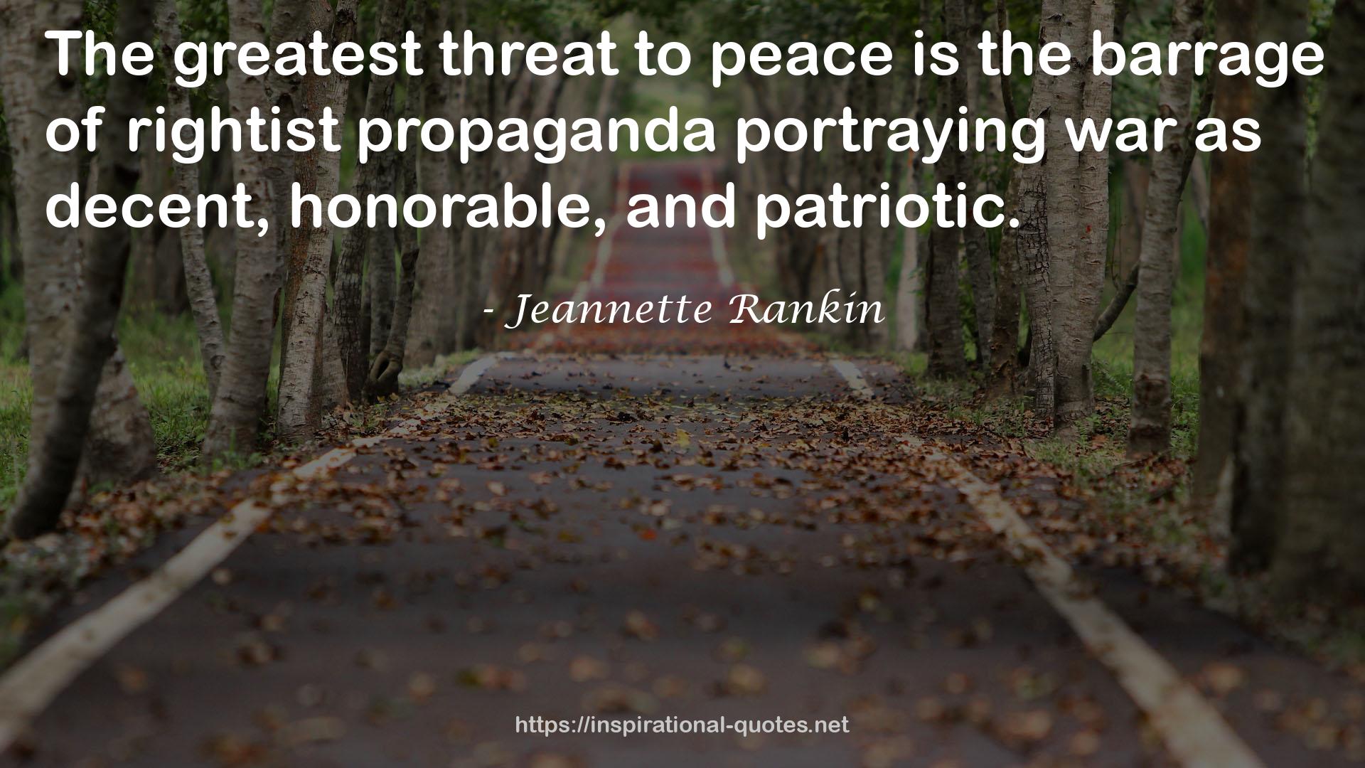 Jeannette Rankin QUOTES