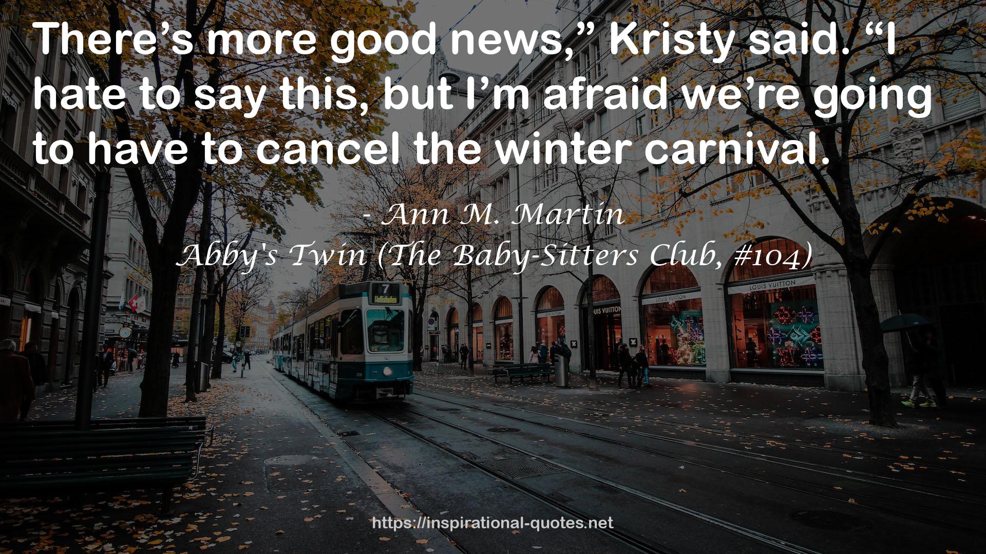 Abby's Twin (The Baby-Sitters Club, #104) QUOTES