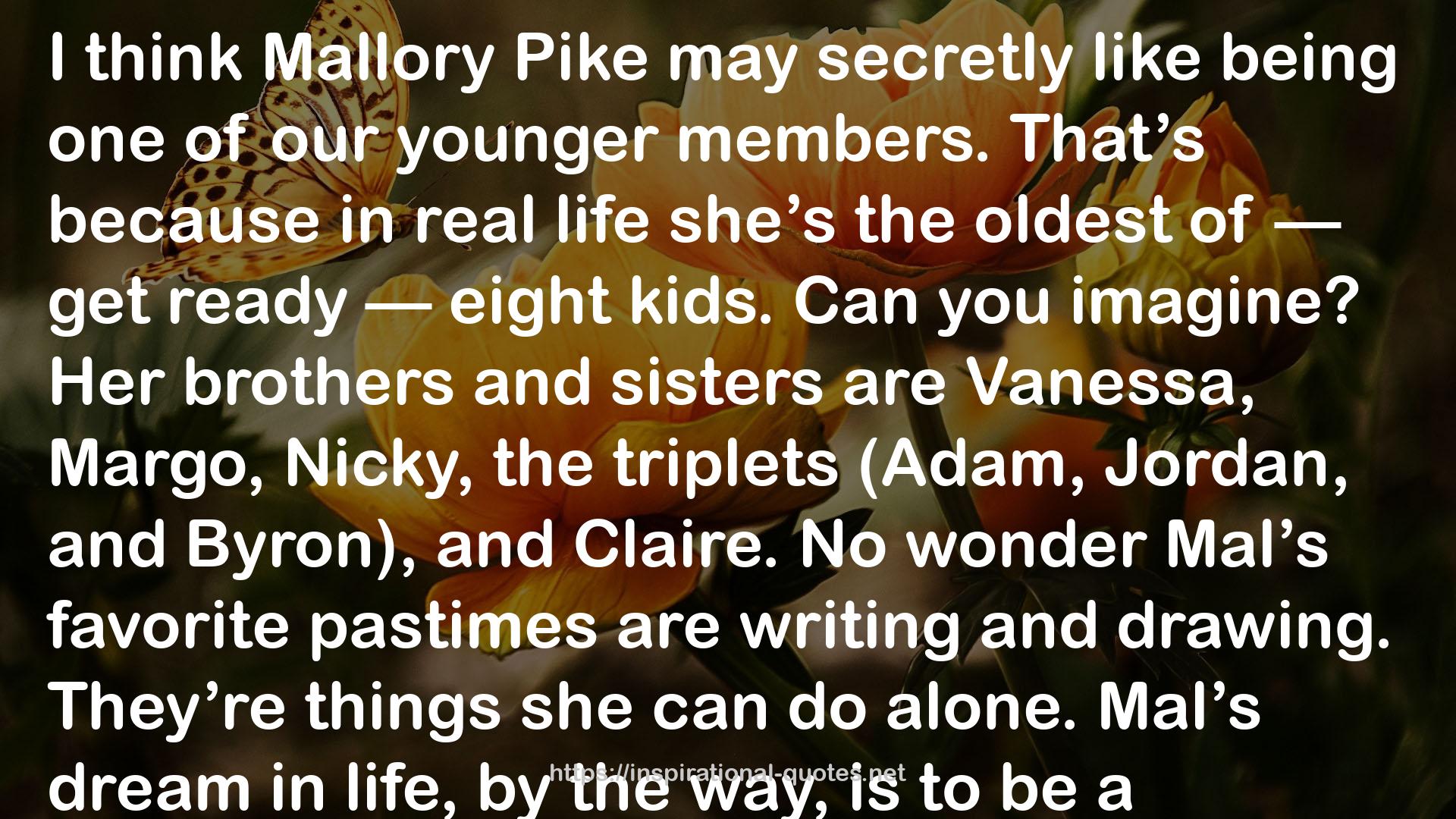 Claudia and the Genius of Elm Street (The Baby-Sitters Club, #49) QUOTES
