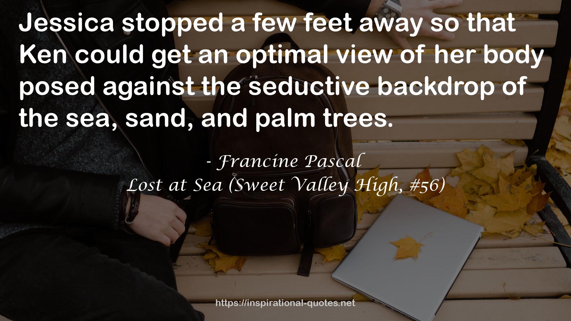 Lost at Sea (Sweet Valley High, #56) QUOTES