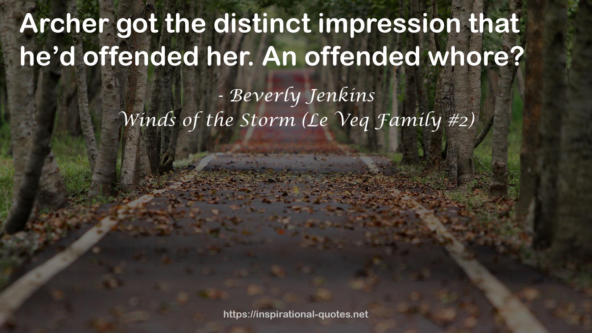 Winds of the Storm (Le Veq Family #2) QUOTES