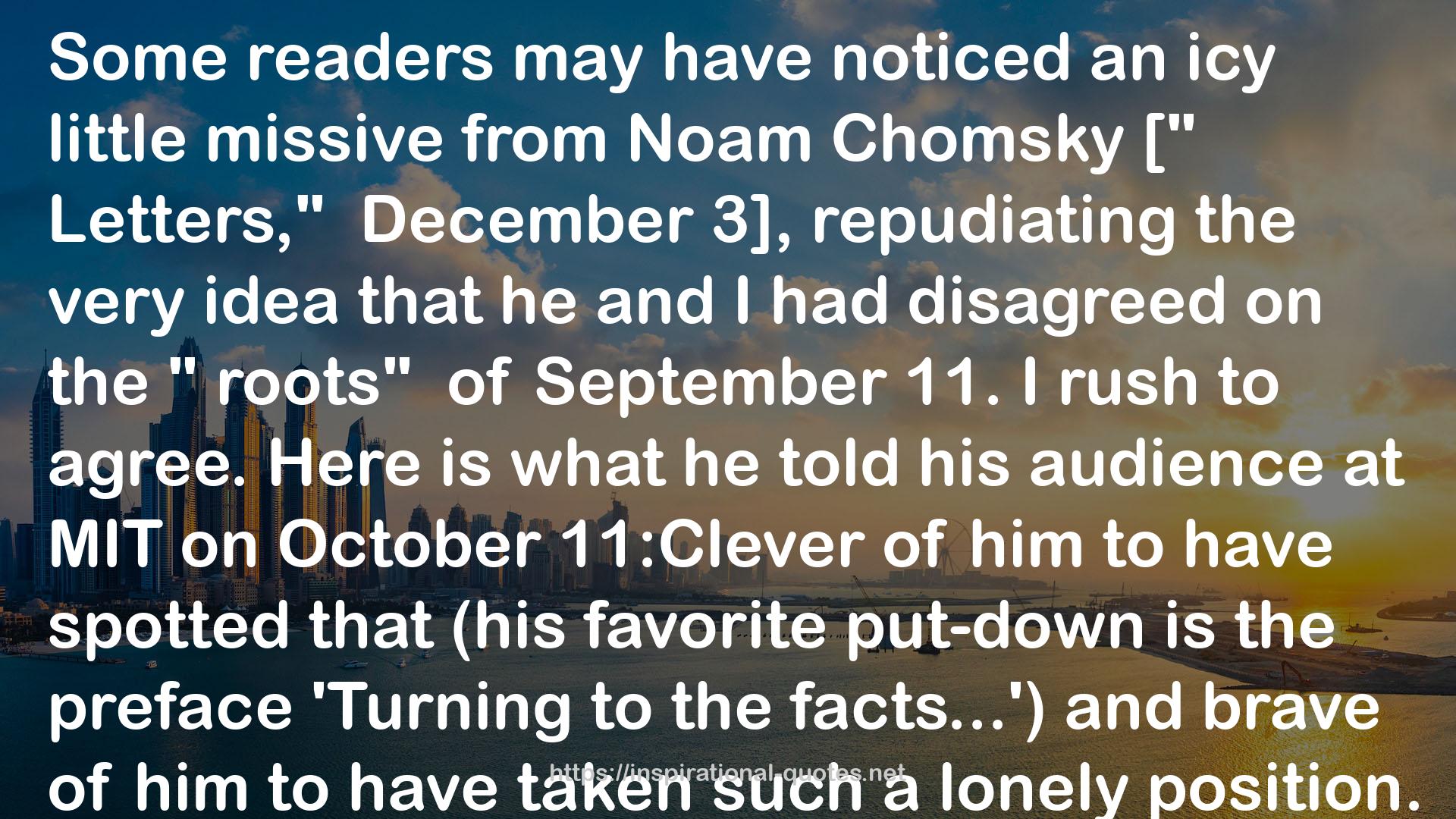 Noam Chomsky  QUOTES