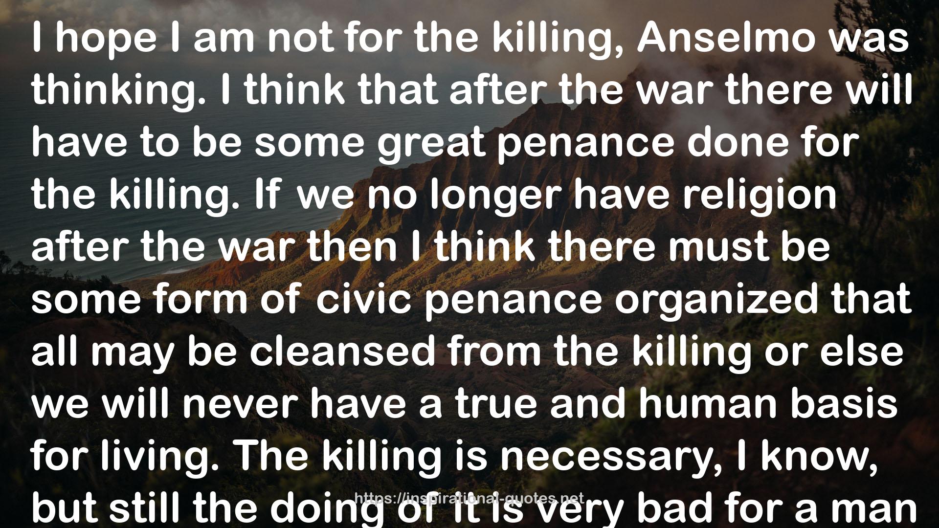 Anselmo  QUOTES