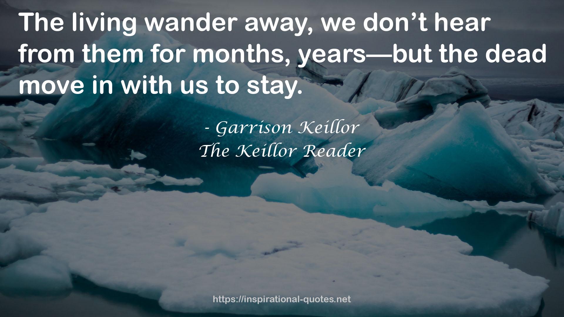 The Keillor Reader QUOTES