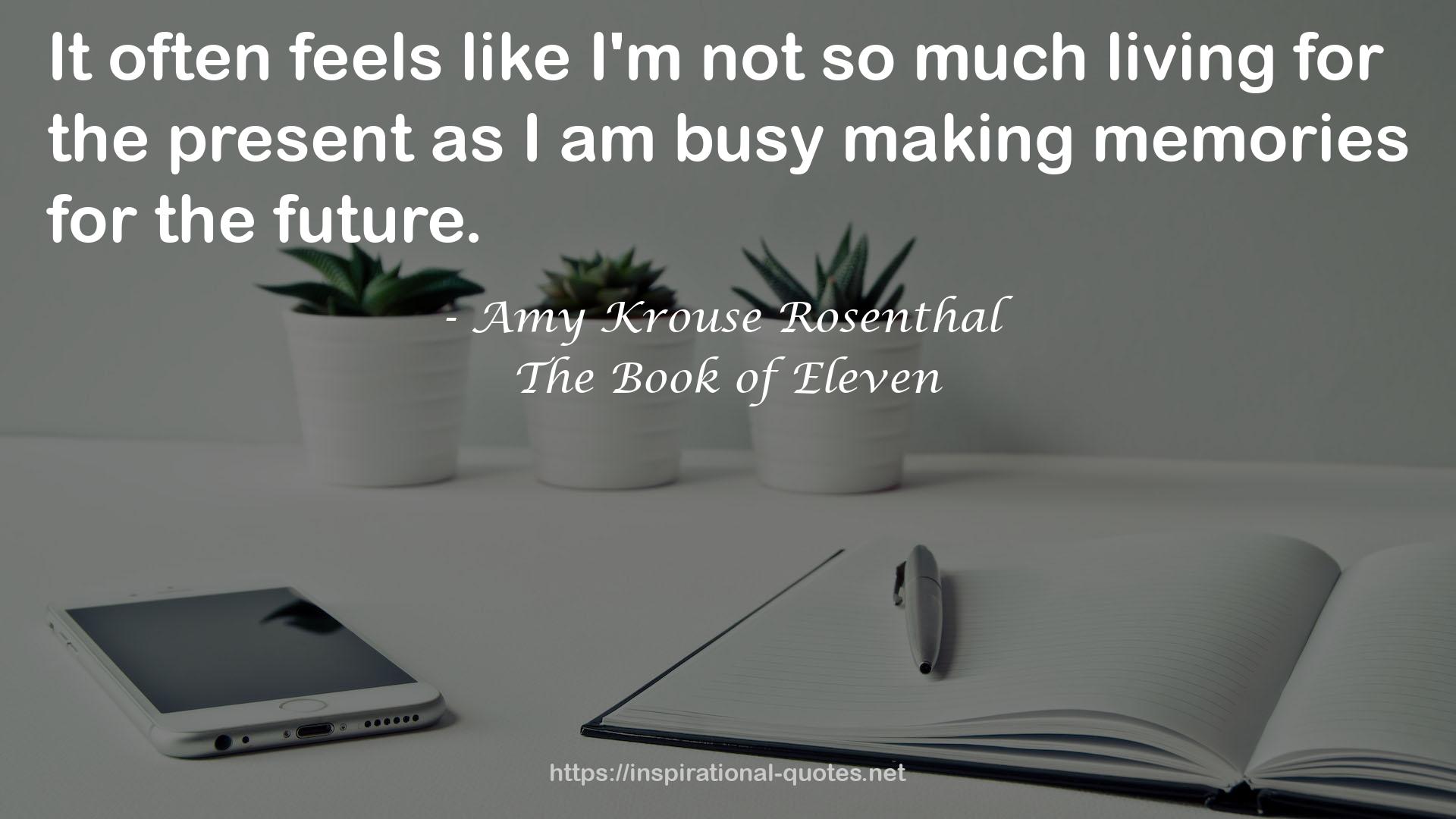 The Book of Eleven QUOTES