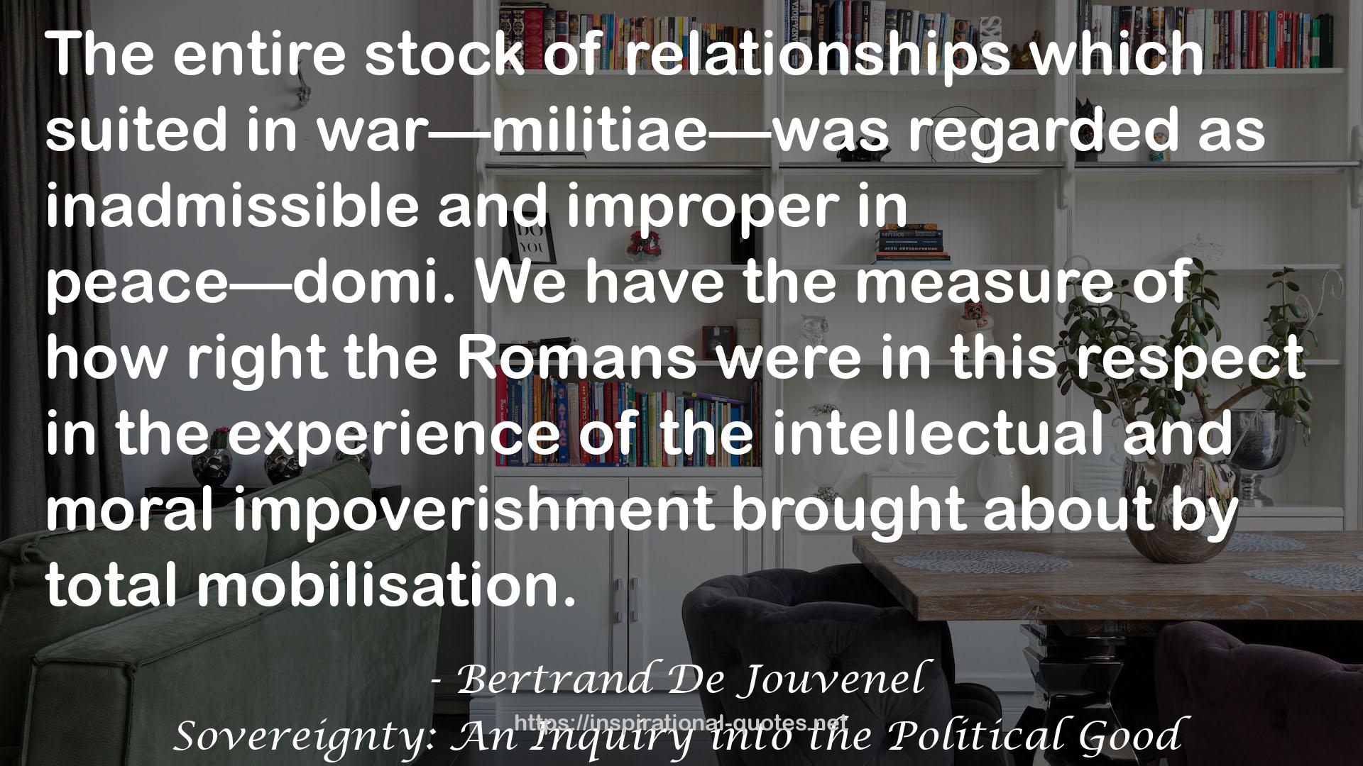 Bertrand De Jouvenel QUOTES