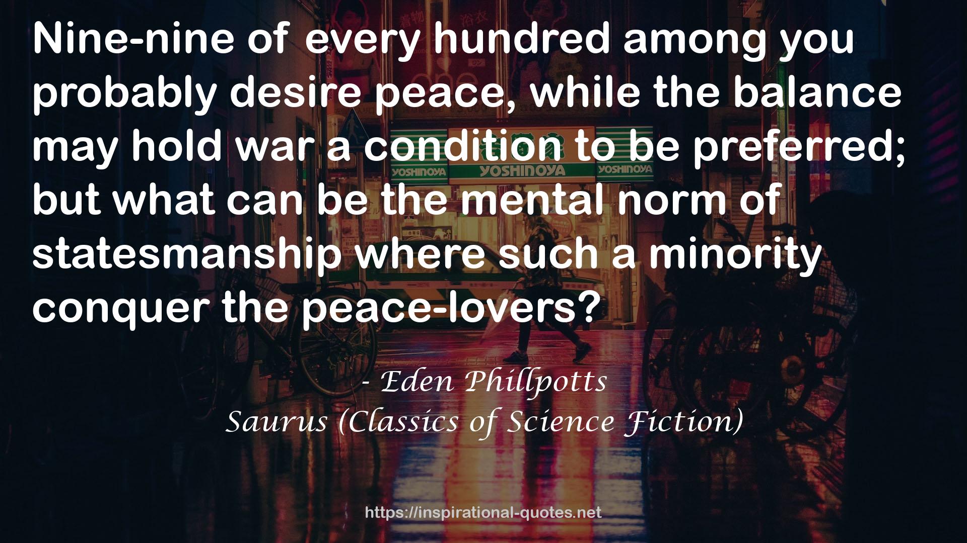 Saurus (Classics of Science Fiction) QUOTES