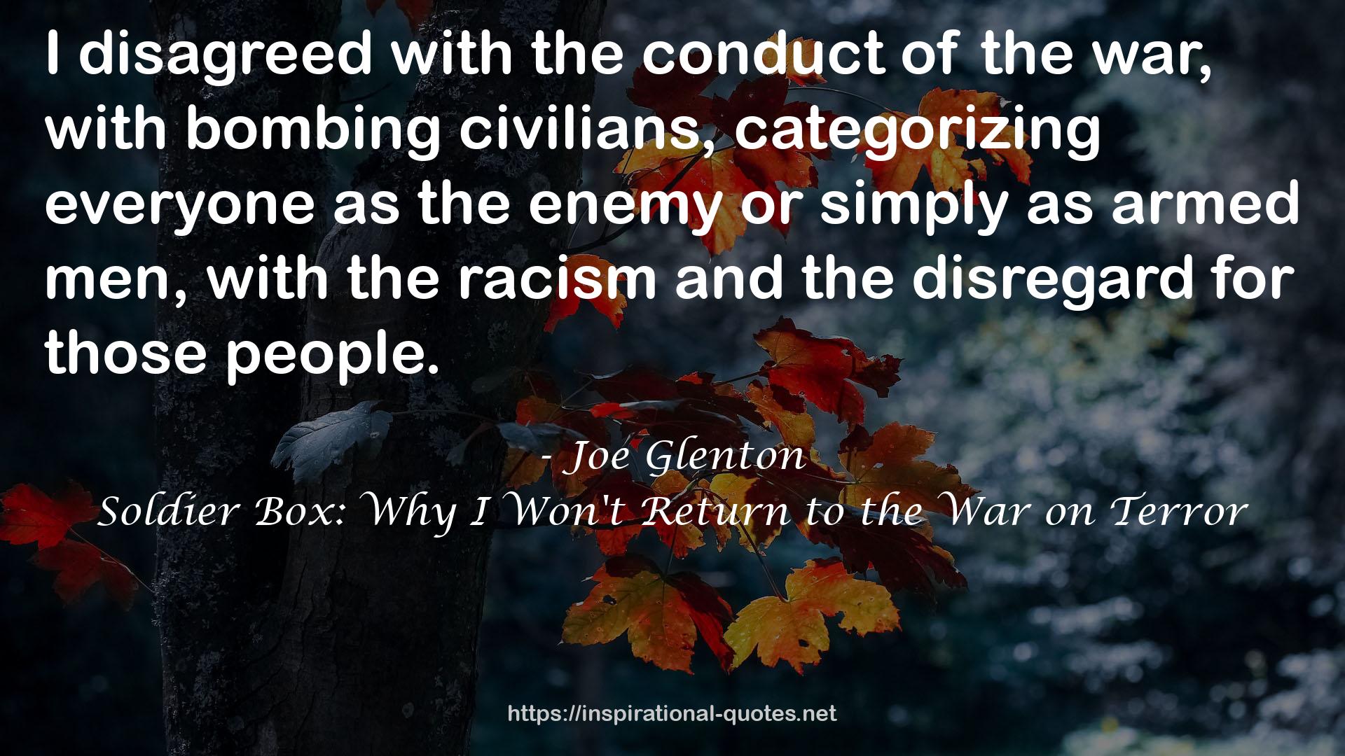 Joe Glenton QUOTES