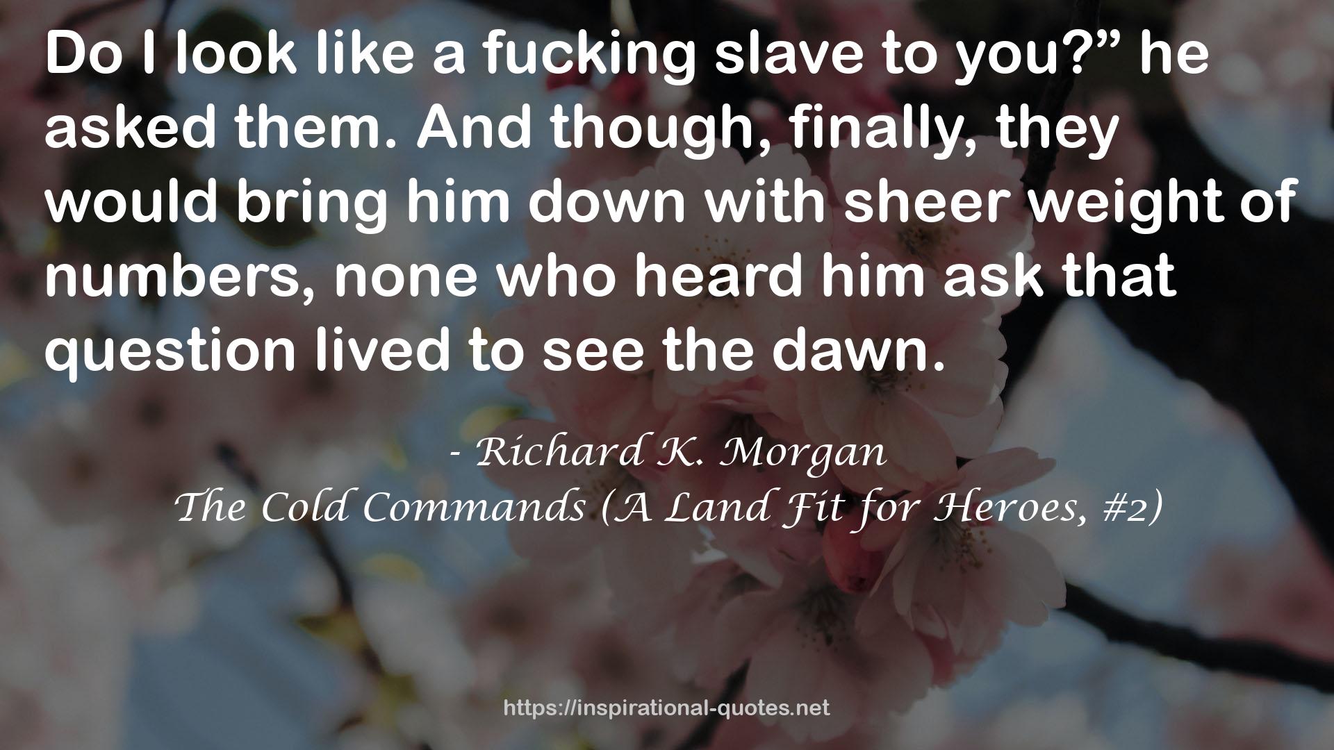 Richard K. Morgan QUOTES