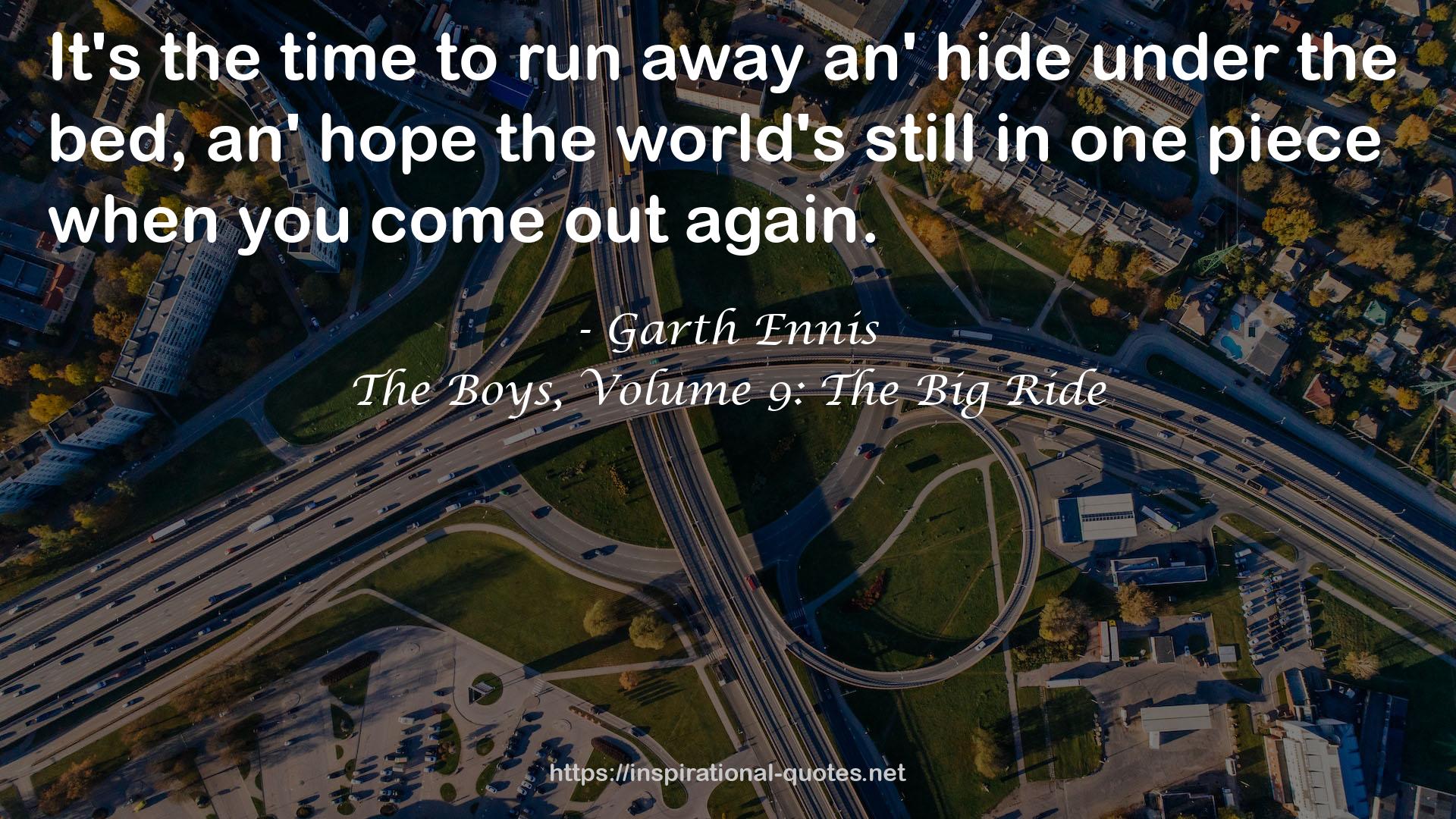The Boys, Volume 9: The Big Ride QUOTES