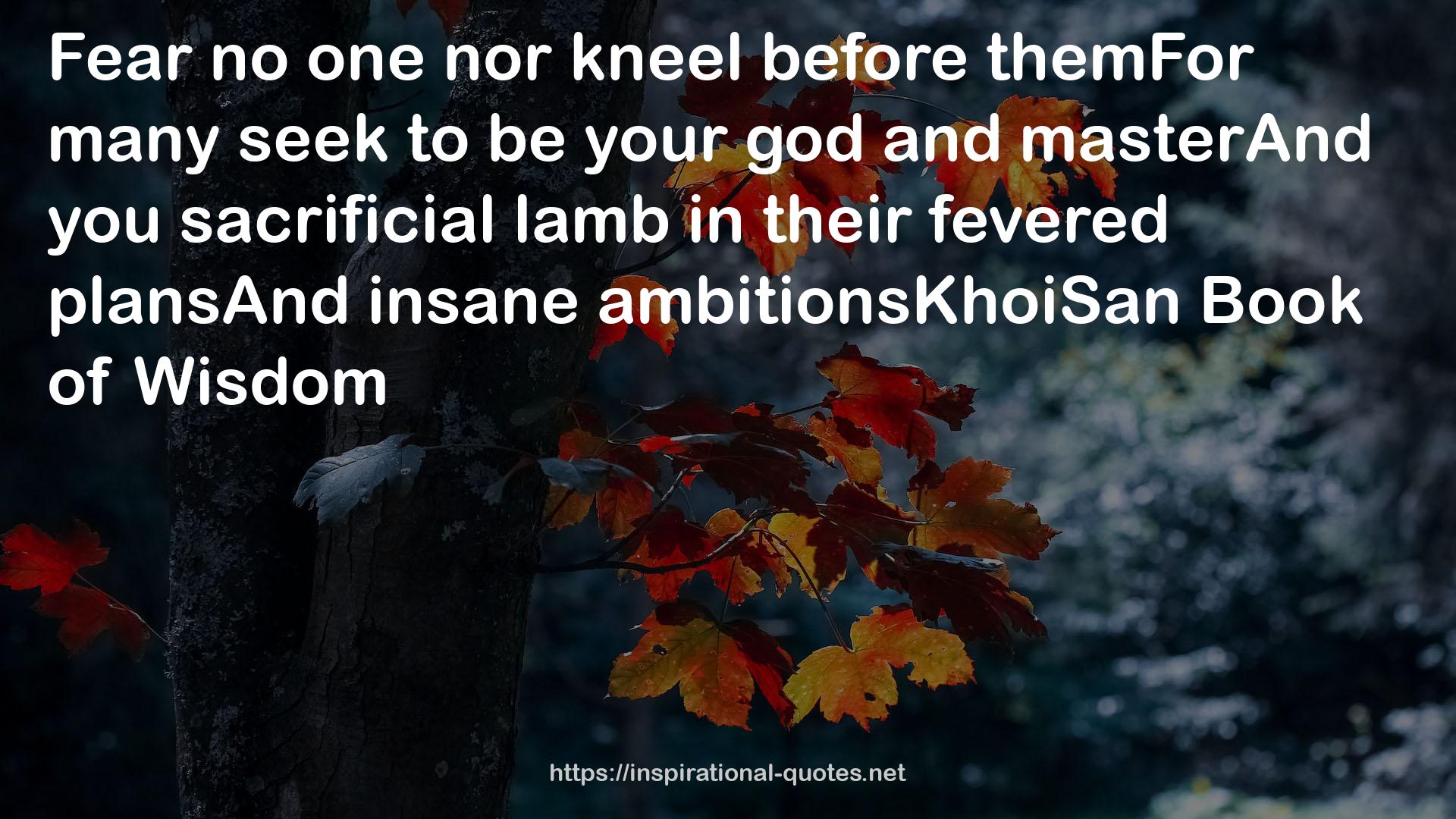 ambitionsKhoiSan  QUOTES