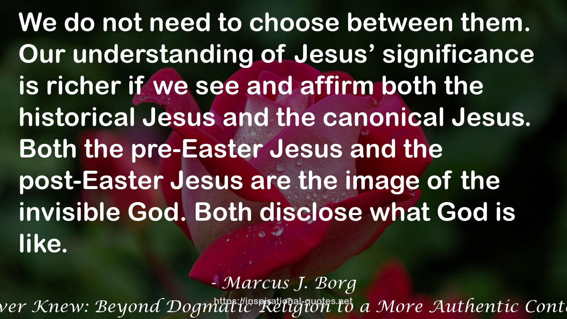 Marcus J. Borg QUOTES