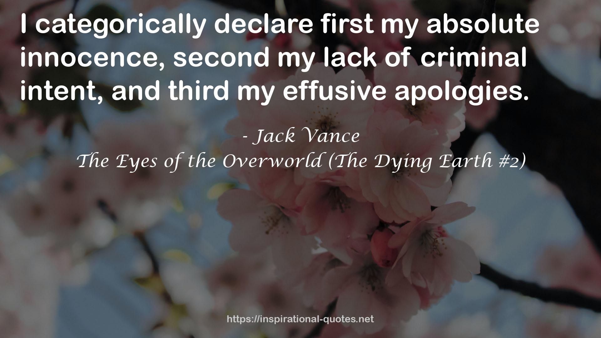 The Eyes of the Overworld (The Dying Earth #2) QUOTES