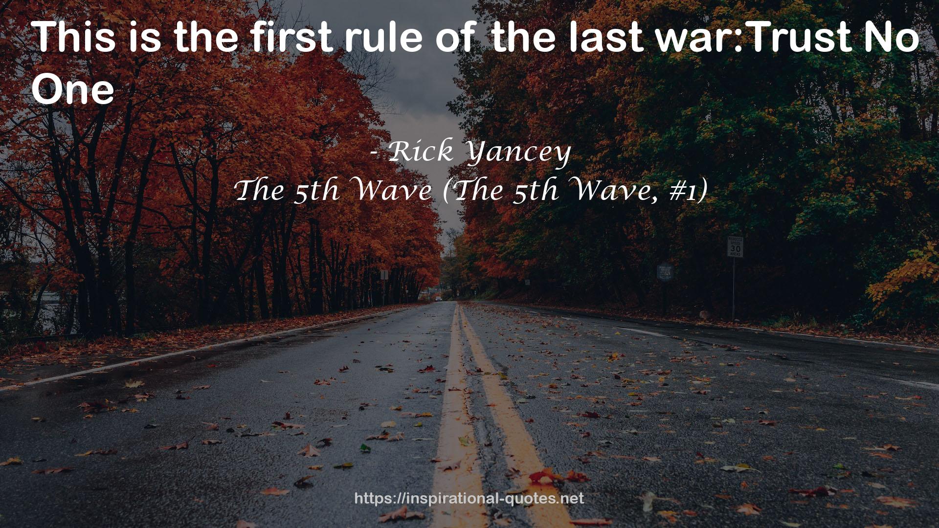 The first rule  QUOTES