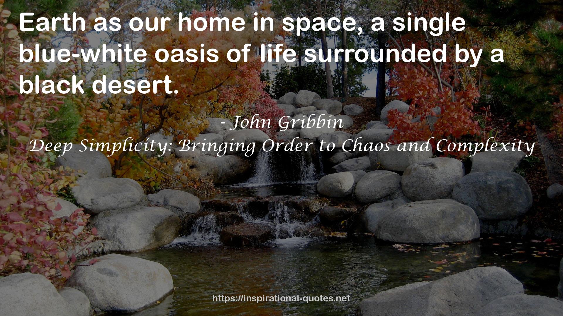 Deep Simplicity: Bringing Order to Chaos and Complexity QUOTES