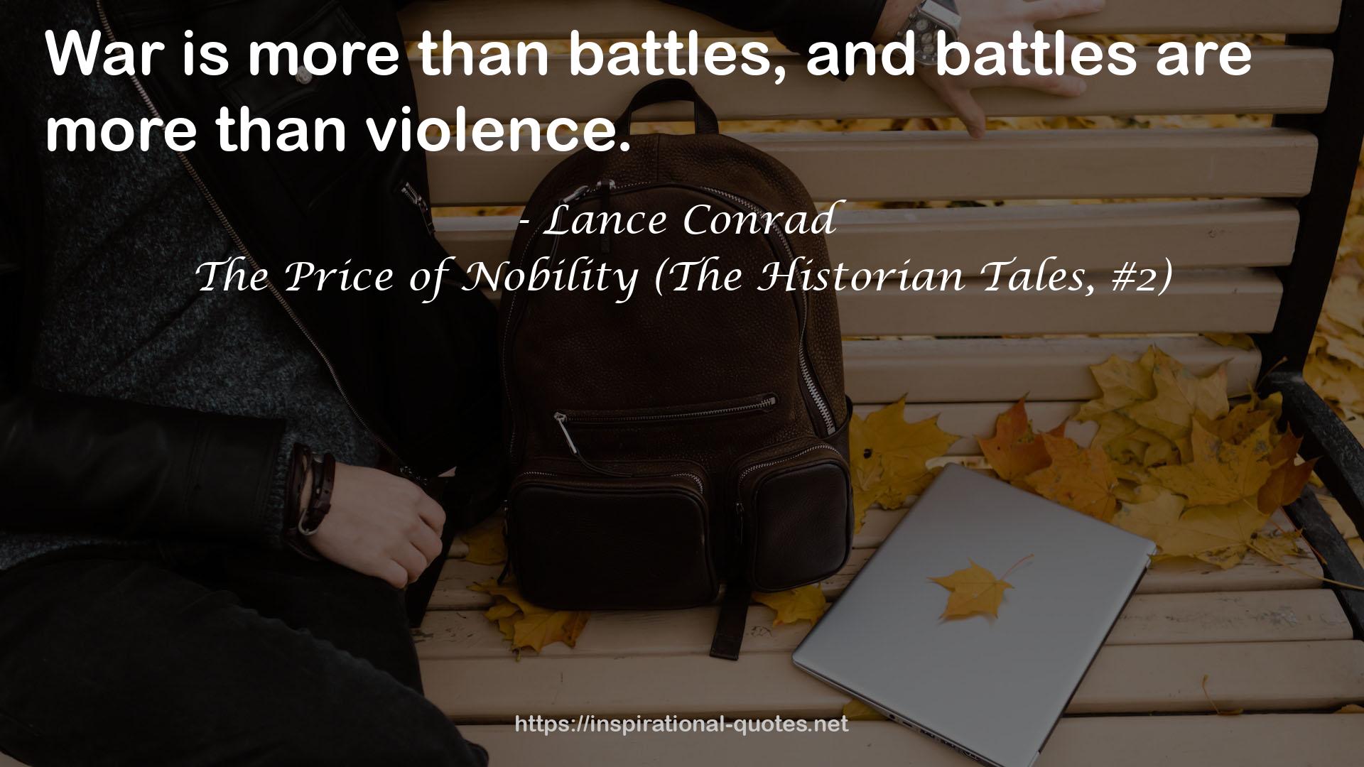 The Price of Nobility (The Historian Tales, #2) QUOTES