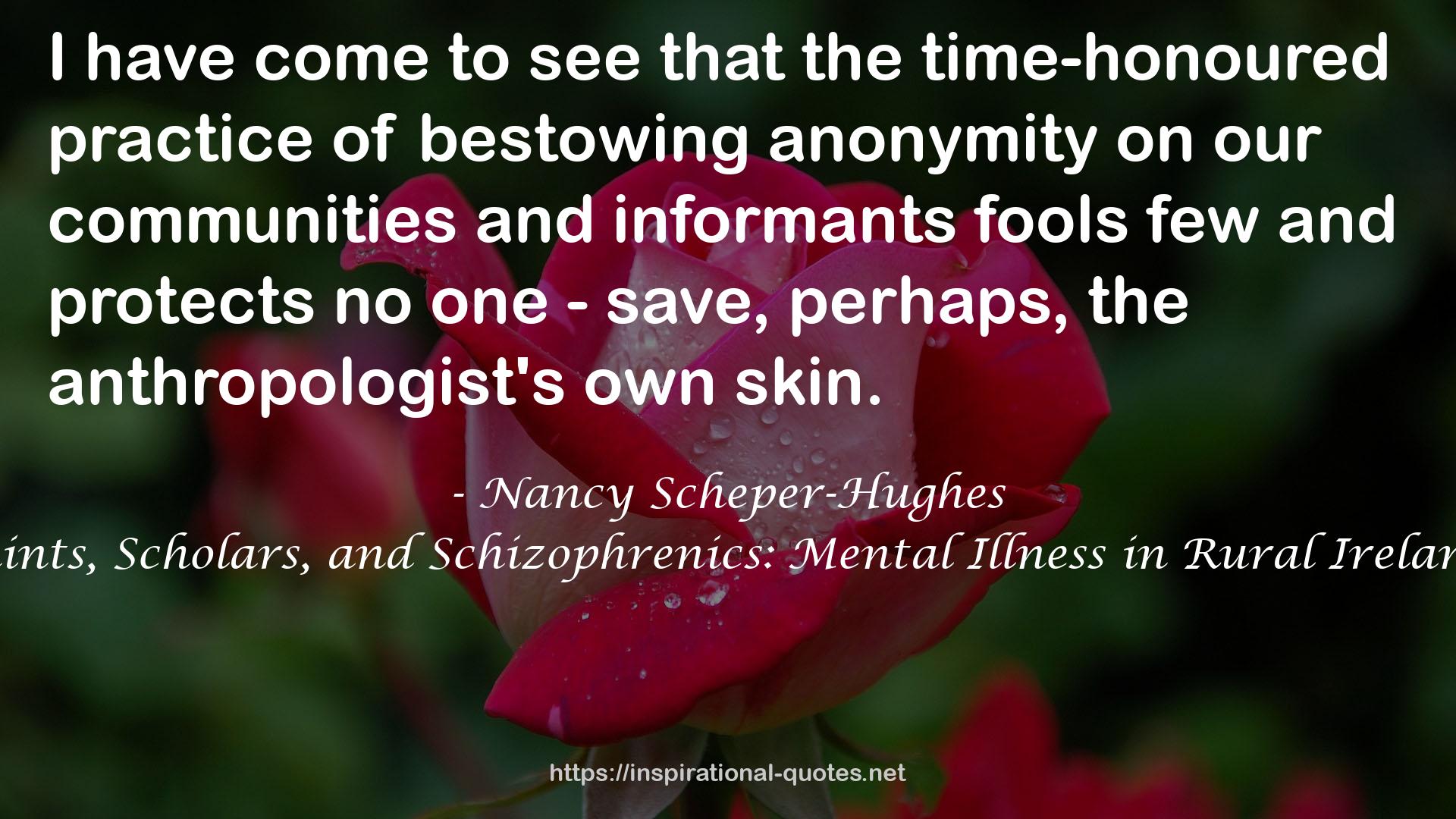 Nancy Scheper-Hughes QUOTES