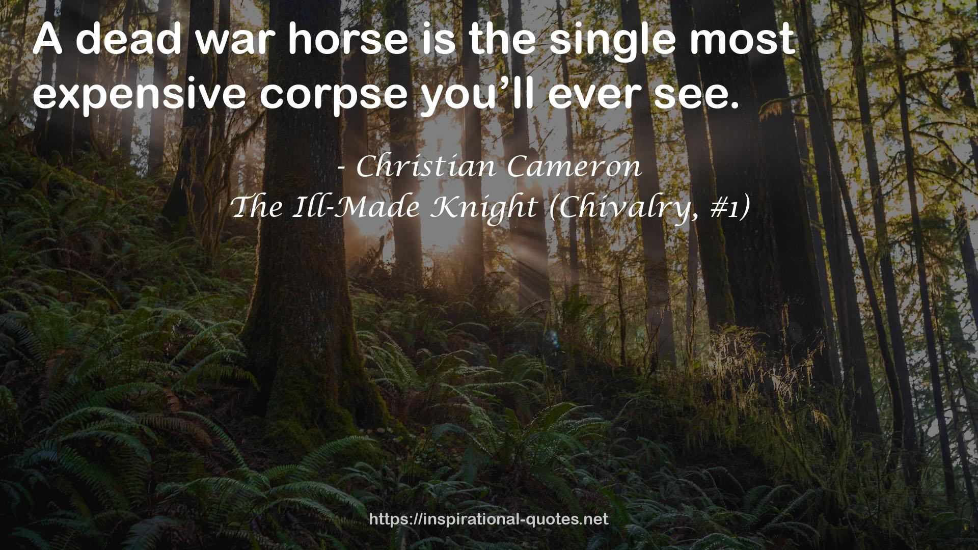 The Ill-Made Knight (Chivalry, #1) QUOTES