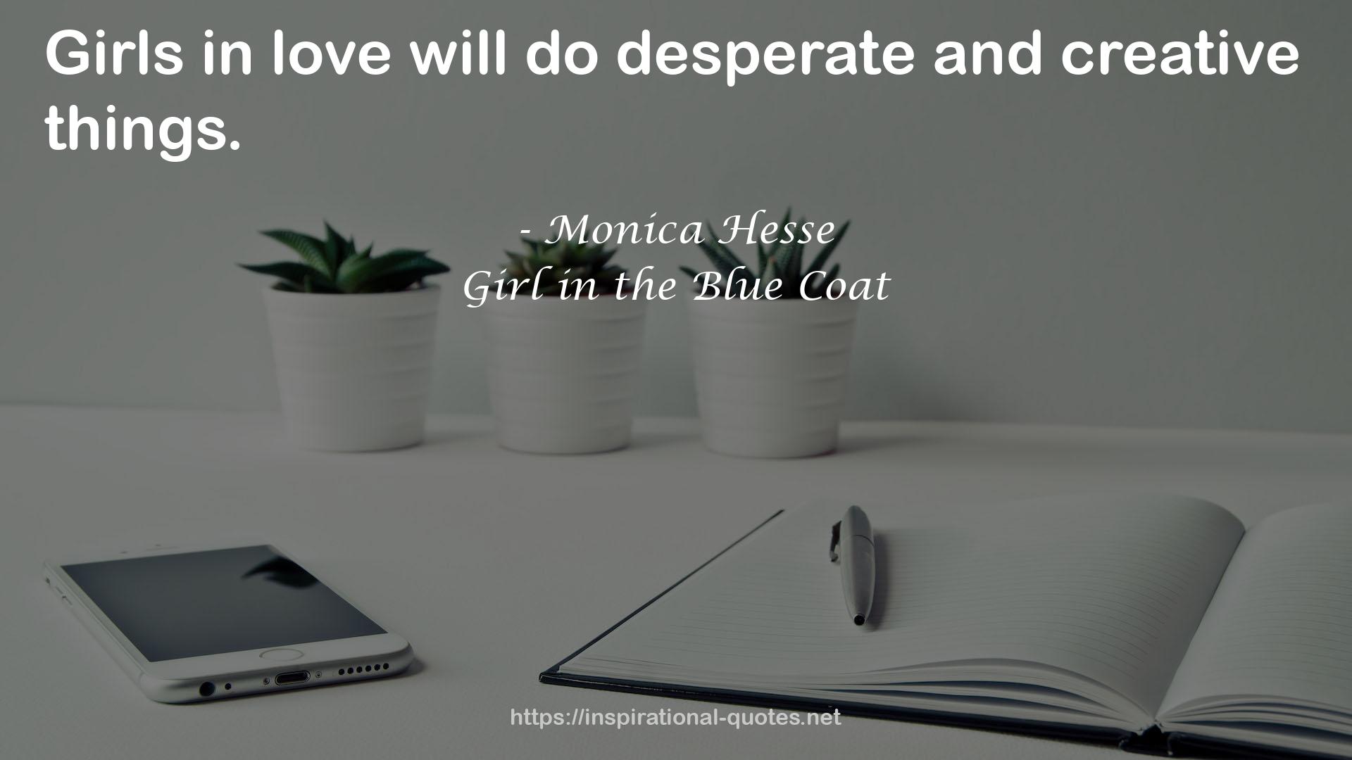 Girl in the Blue Coat QUOTES