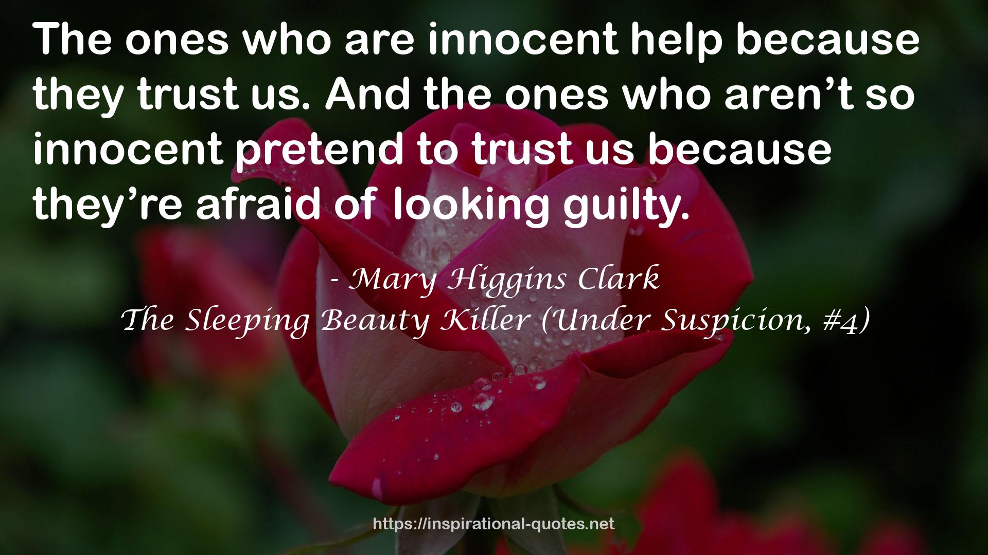 The Sleeping Beauty Killer (Under Suspicion, #4) QUOTES