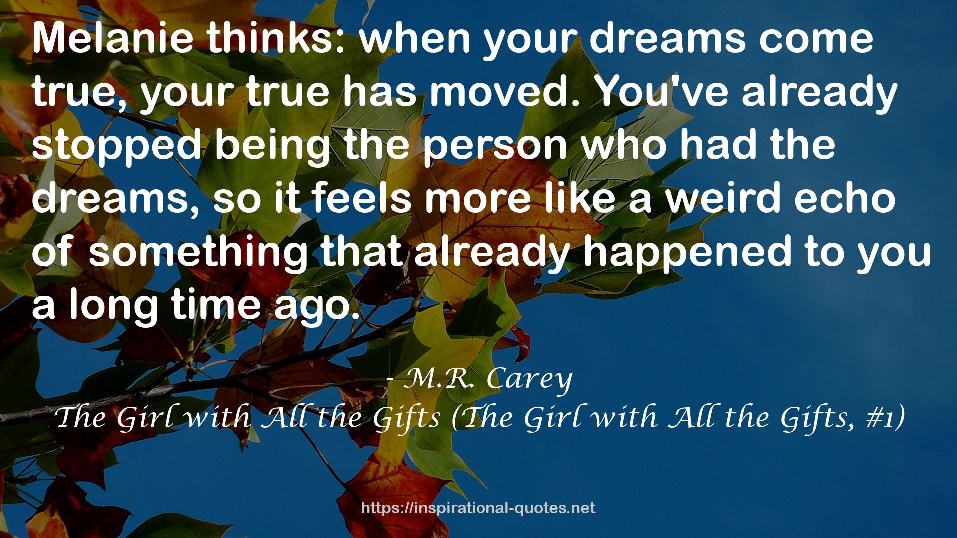 M.R. Carey QUOTES