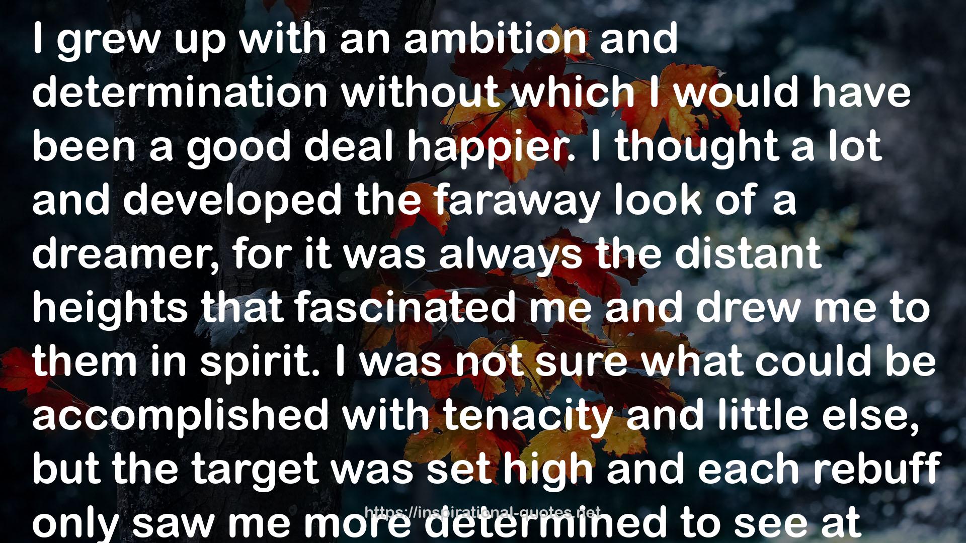 an ambition  QUOTES