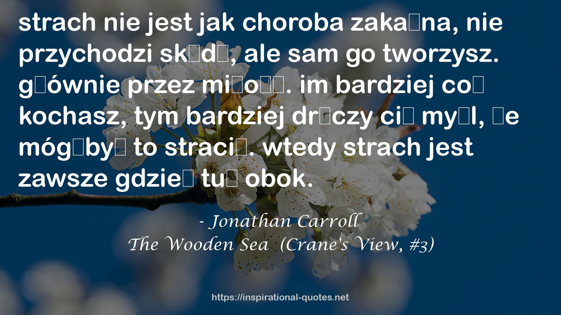 The Wooden Sea  (Crane's View, #3) QUOTES