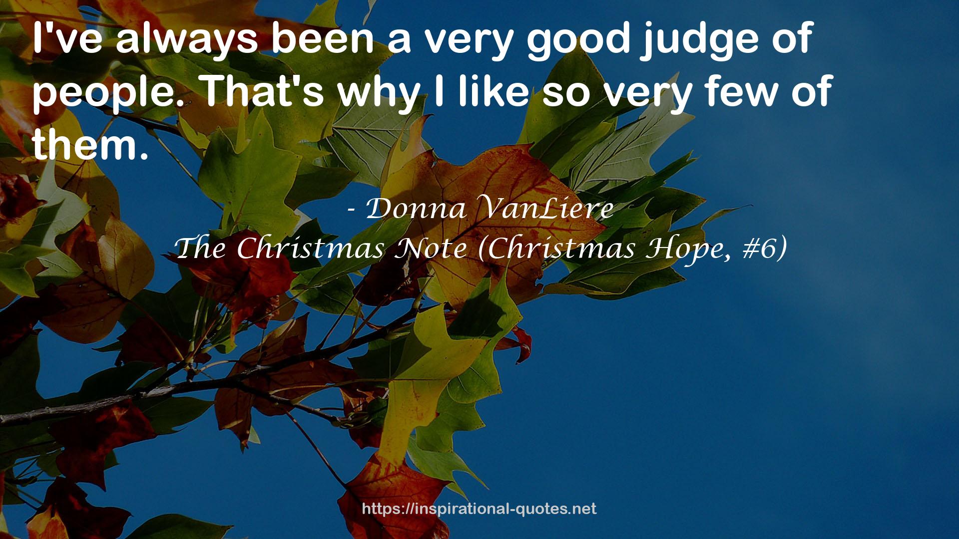 The Christmas Note (Christmas Hope, #6) QUOTES
