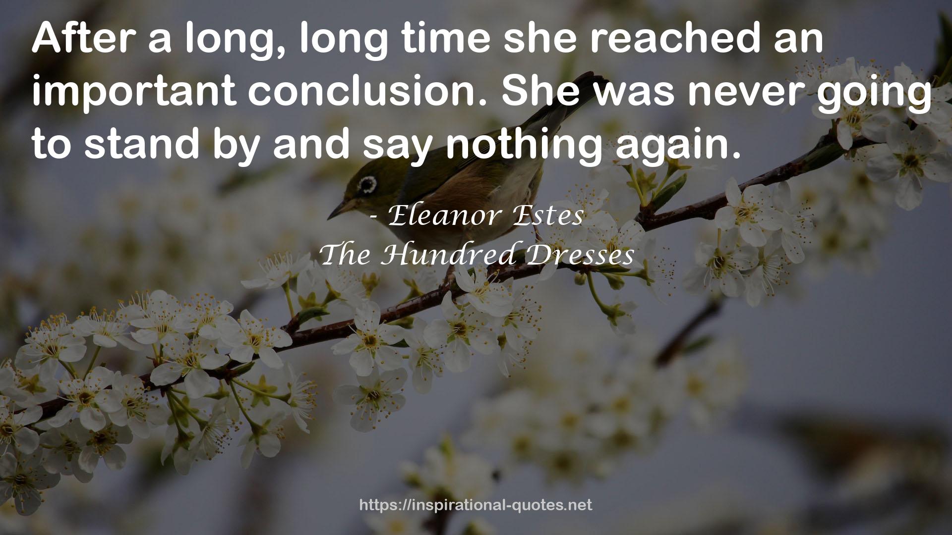 The Hundred Dresses QUOTES