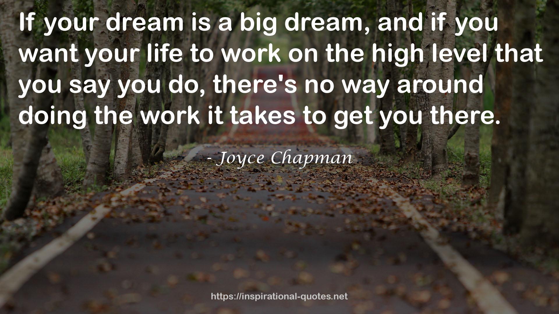 Joyce Chapman QUOTES