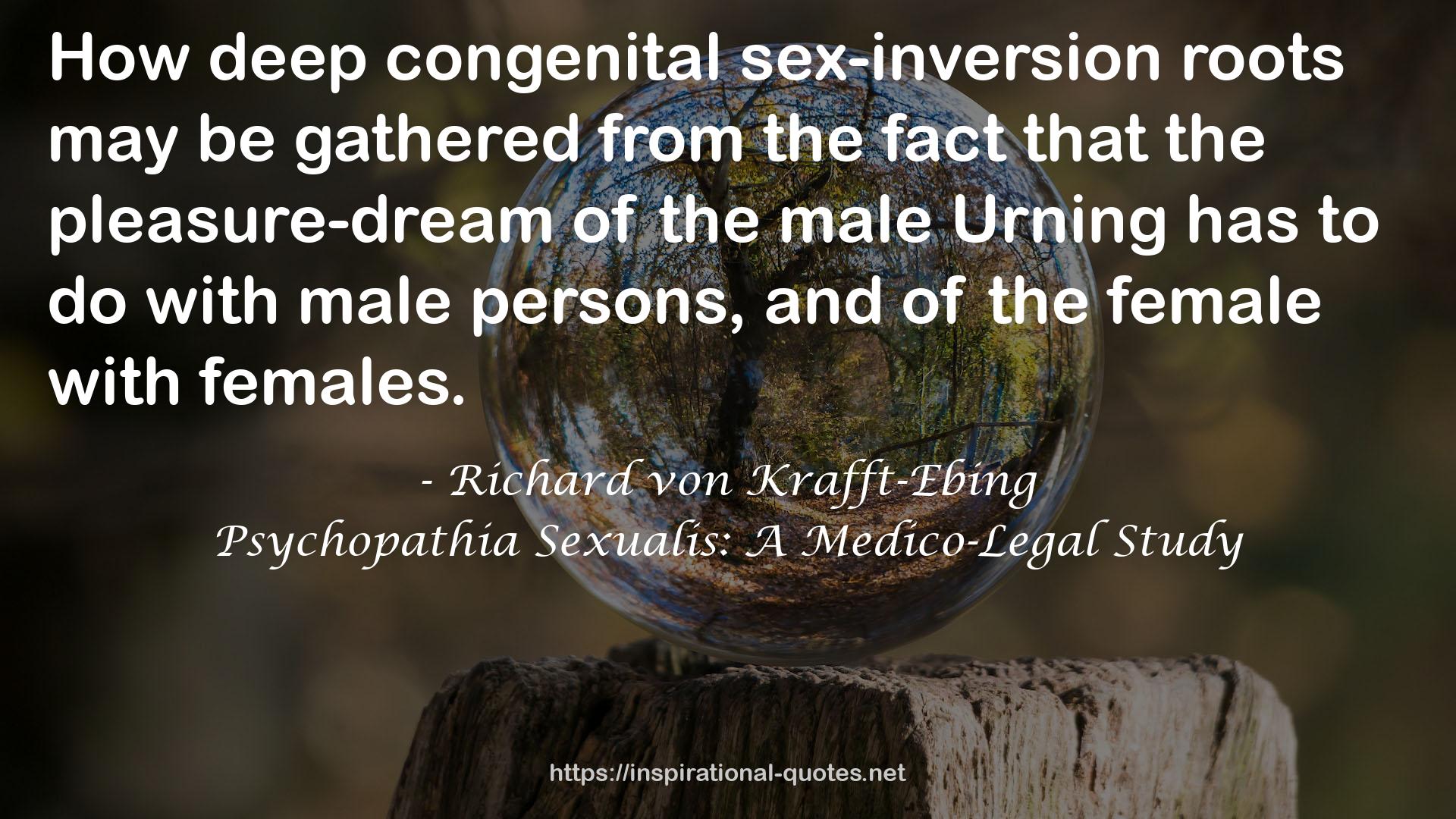 congenital sex-inversion roots  QUOTES