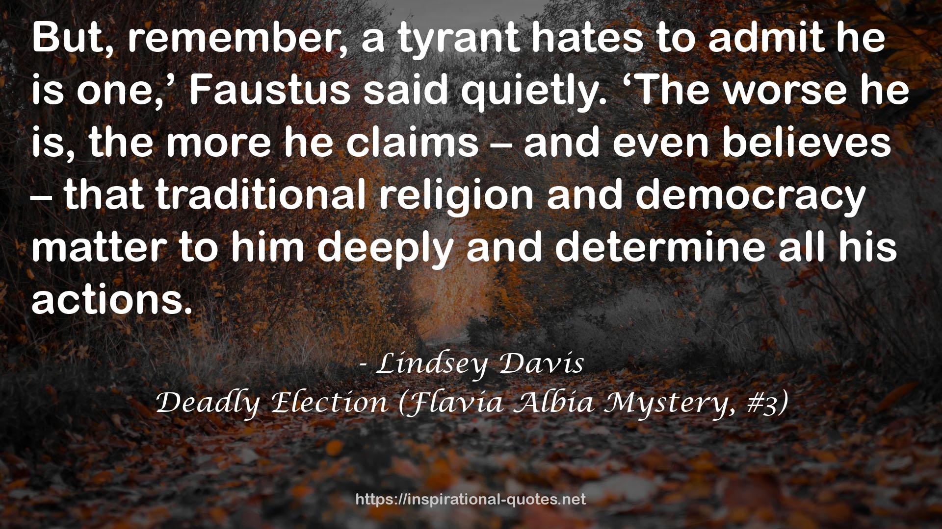 Deadly Election (Flavia Albia Mystery, #3) QUOTES