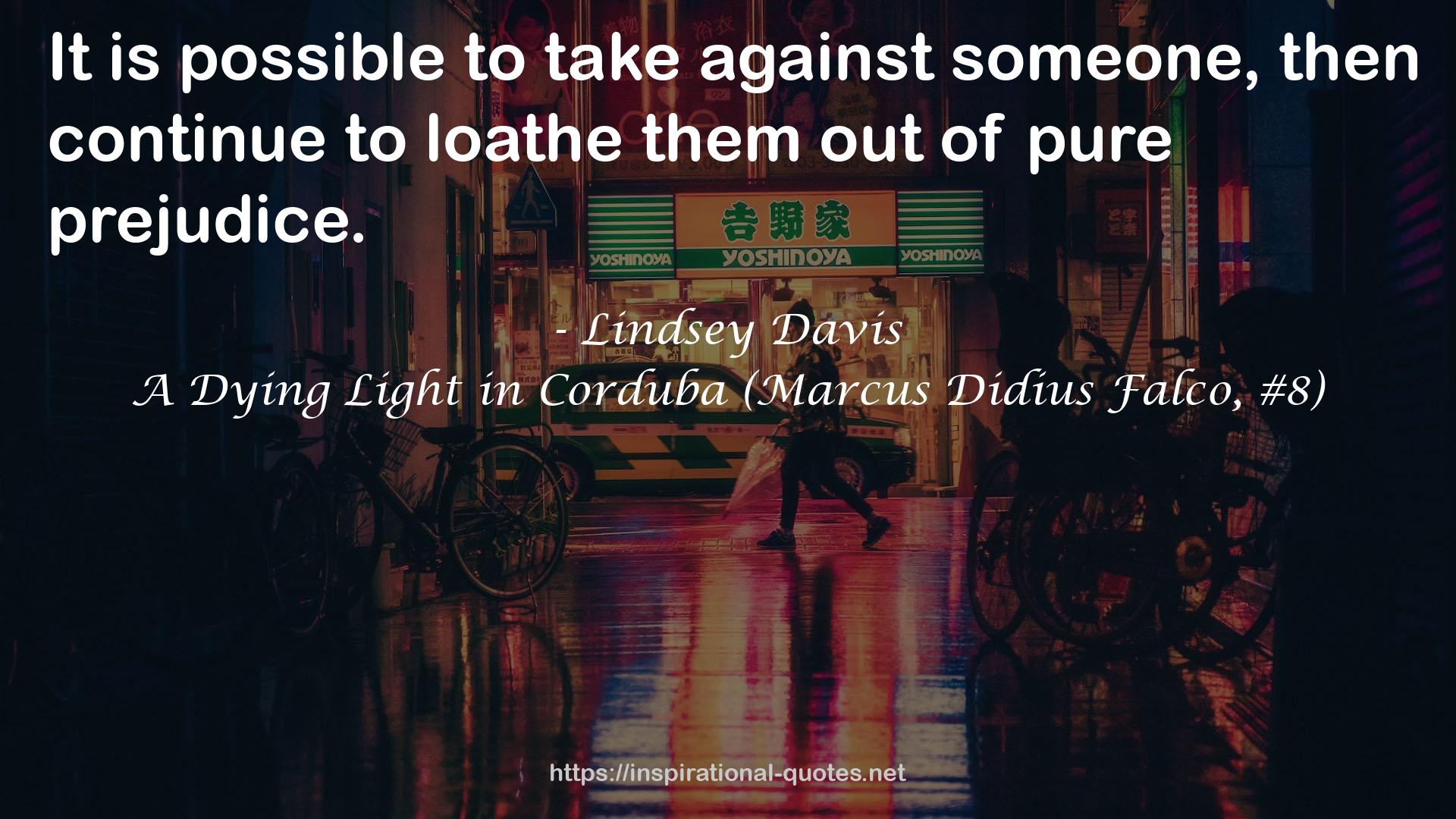 A Dying Light in Corduba (Marcus Didius Falco, #8) QUOTES