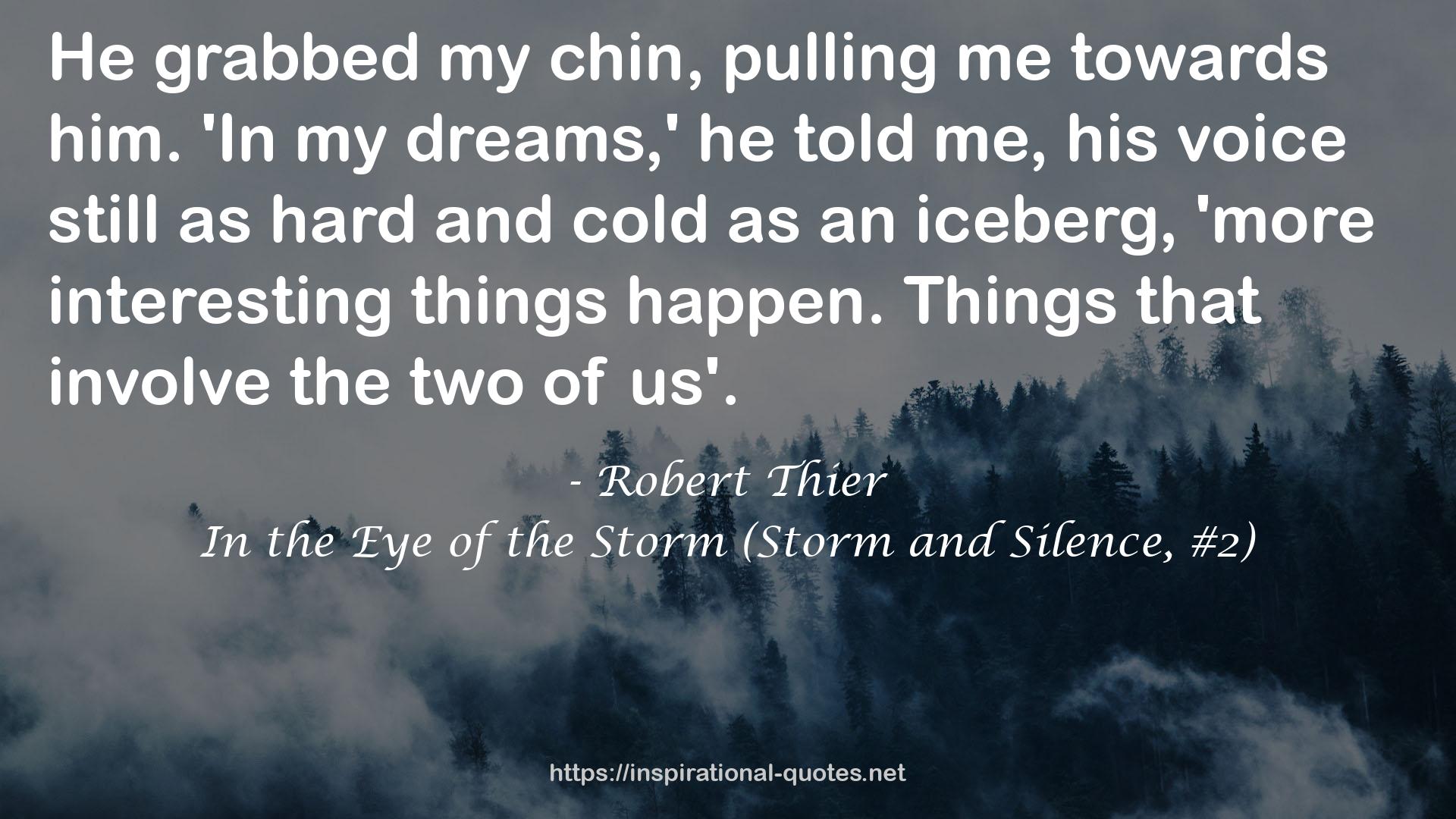 In the Eye of the Storm (Storm and Silence, #2) QUOTES