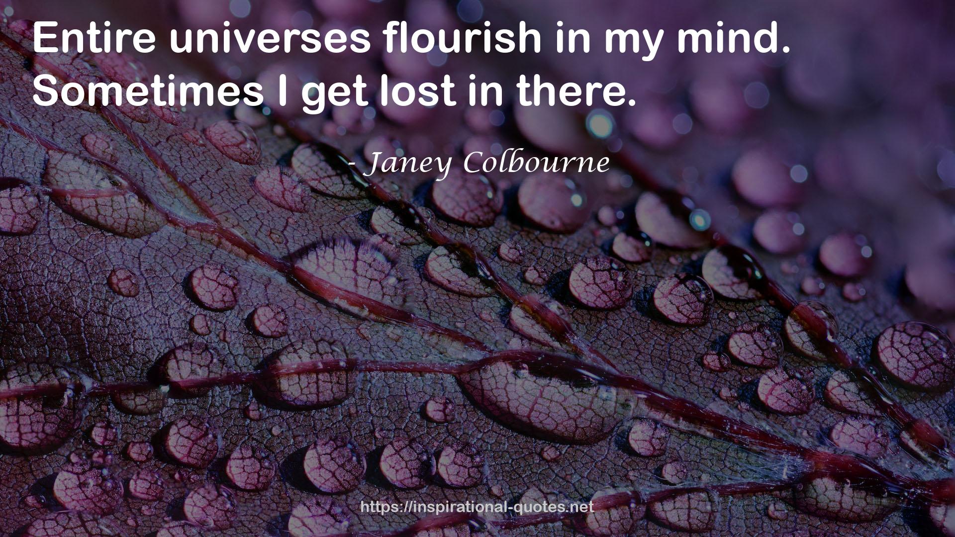 Janey Colbourne QUOTES