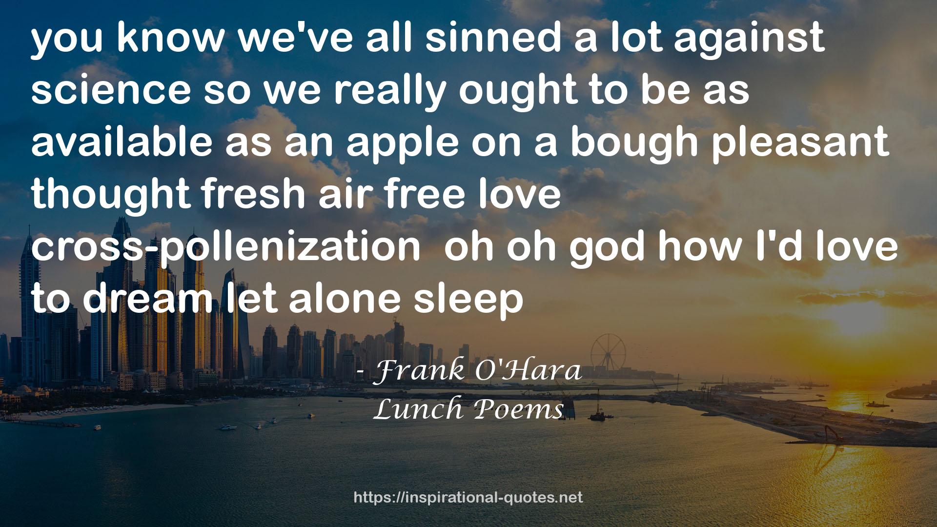a boughpleasant thought fresh air free love cross-pollenizationoh  QUOTES