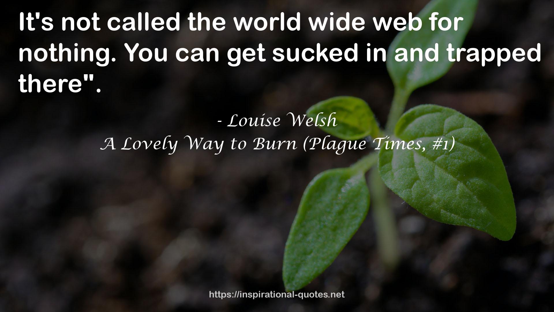 A Lovely Way to Burn (Plague Times, #1) QUOTES