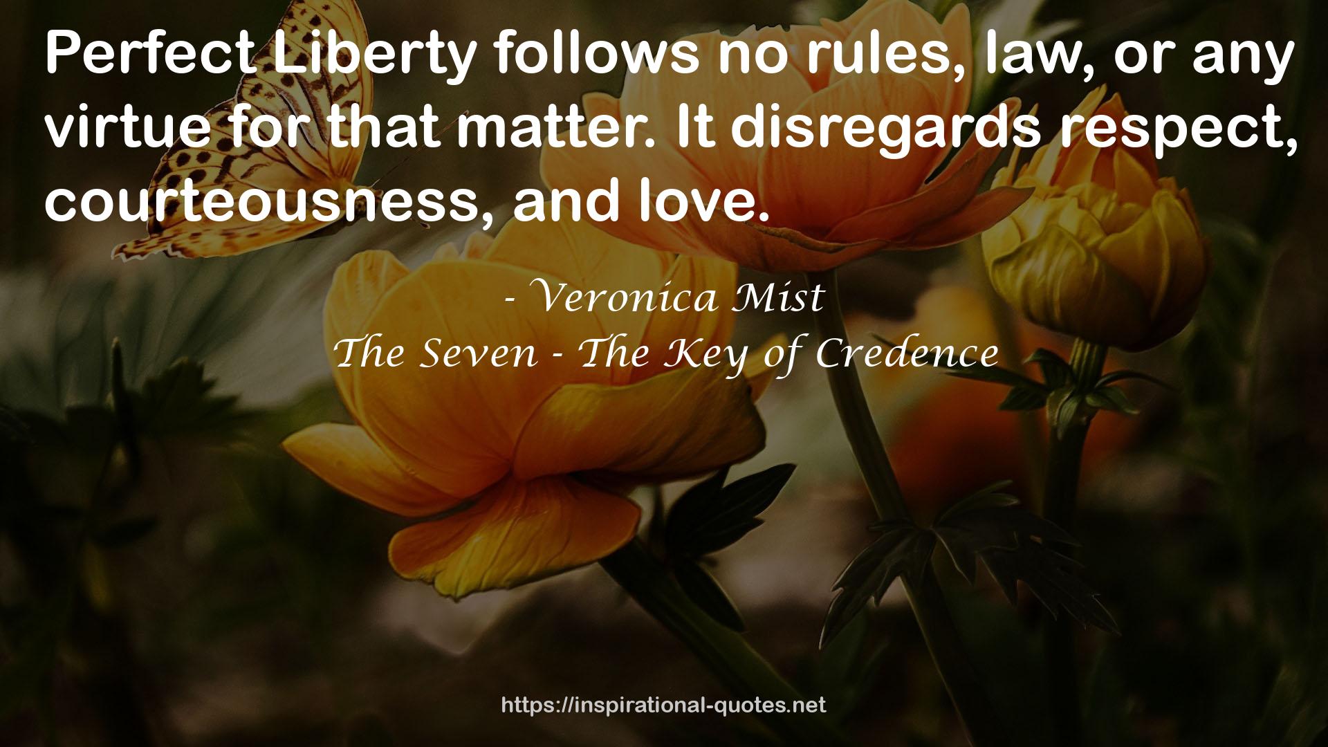 The Seven - The Key of Credence QUOTES