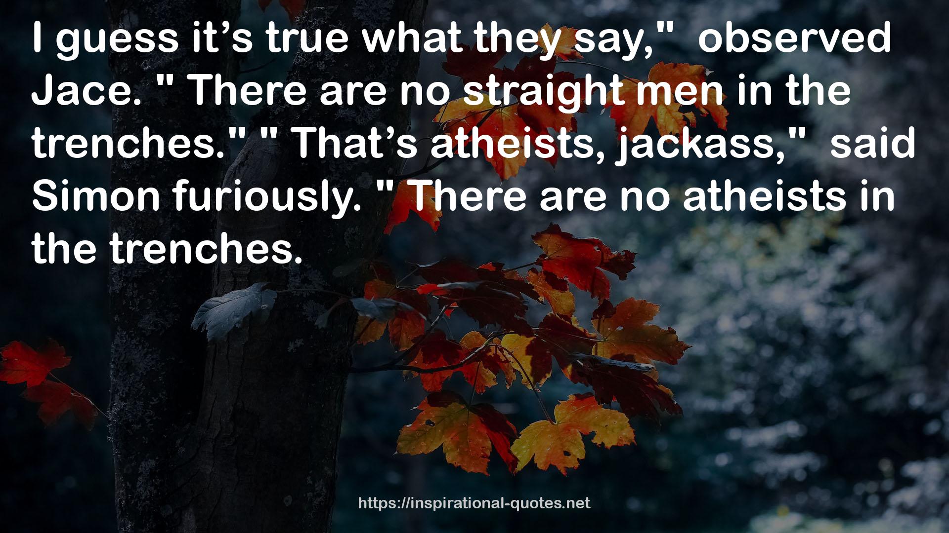 no straight men  QUOTES