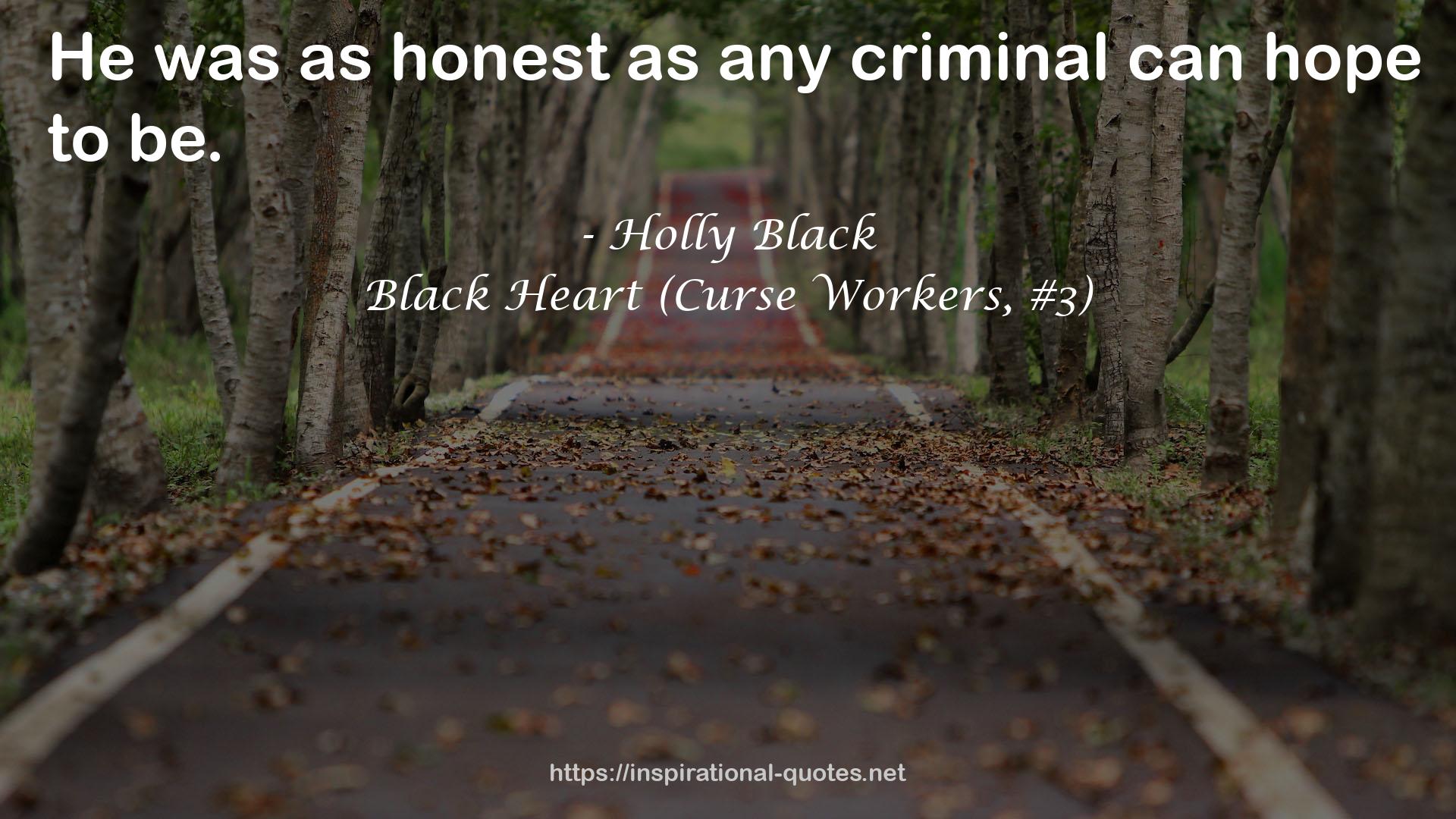 Black Heart (Curse Workers, #3) QUOTES