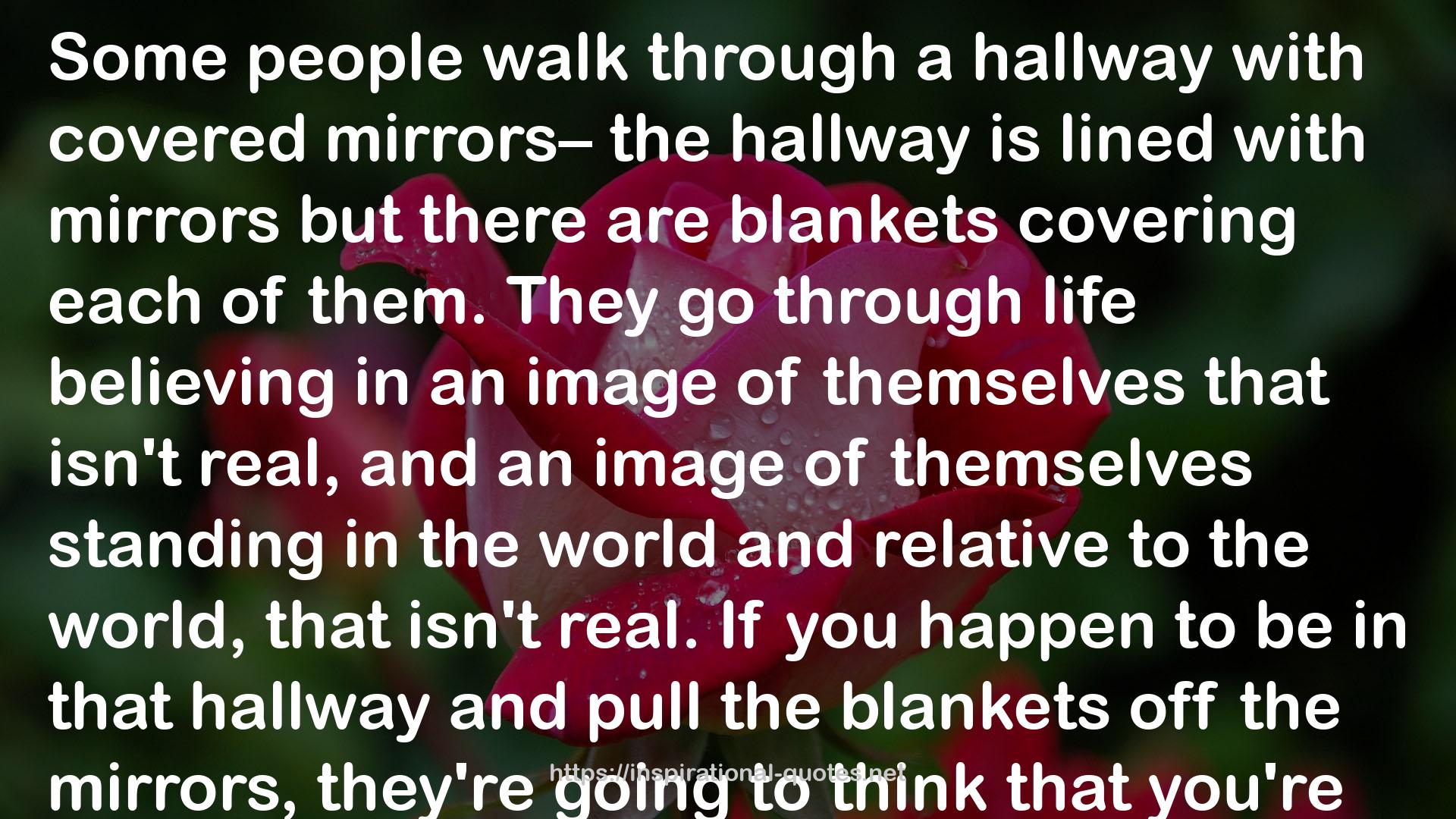 a hallway  QUOTES