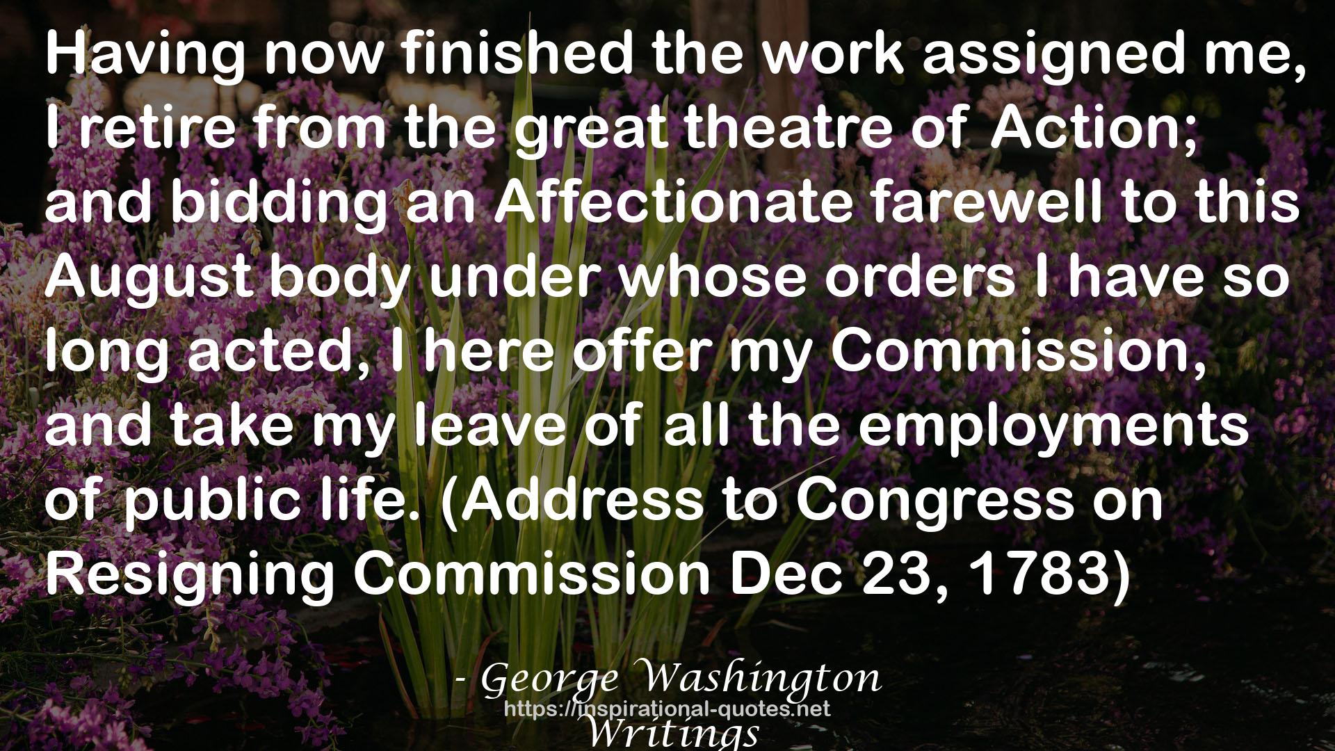 Congress on Resigning Commission  QUOTES