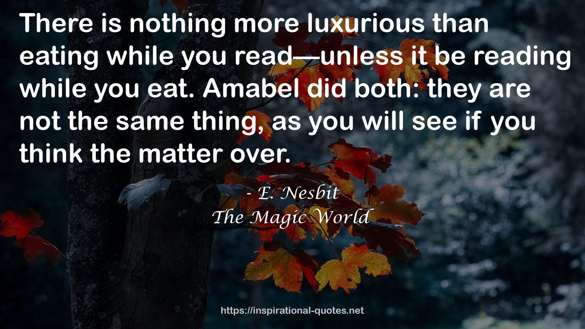 The Magic World QUOTES