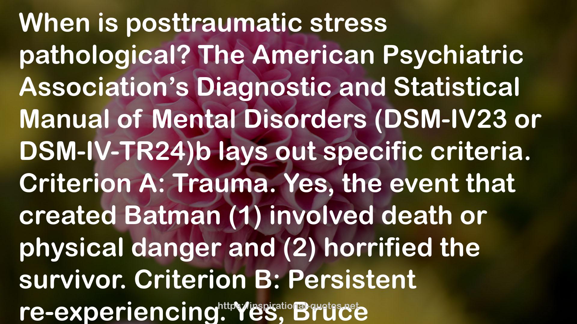 Batman and Psychology: A Dark and Stormy Knight QUOTES