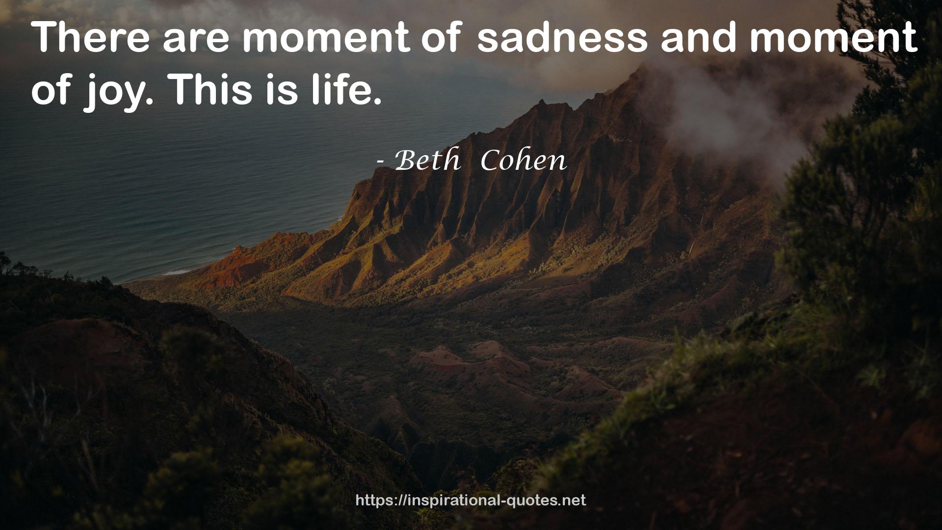 Beth  Cohen QUOTES