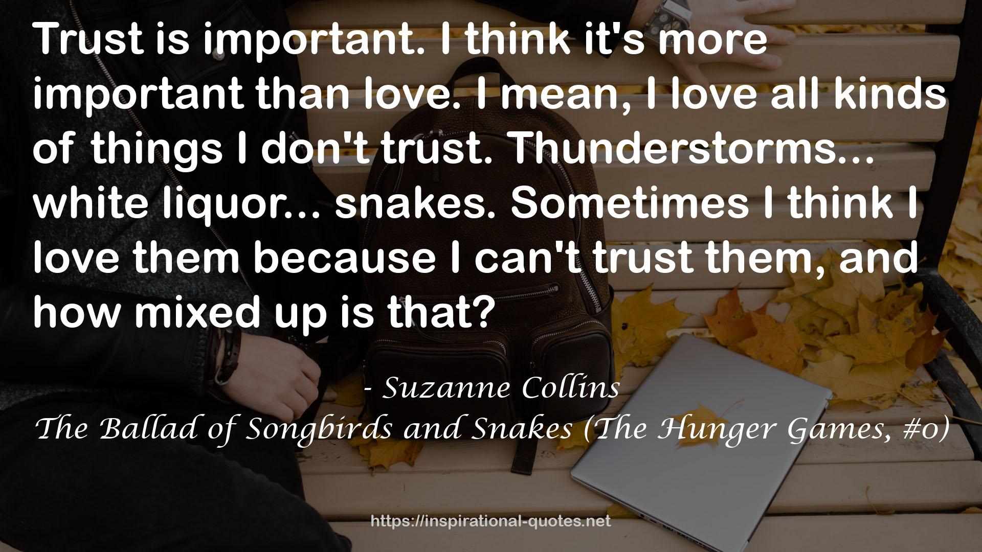 The Ballad of Songbirds and Snakes (The Hunger Games, #0) QUOTES