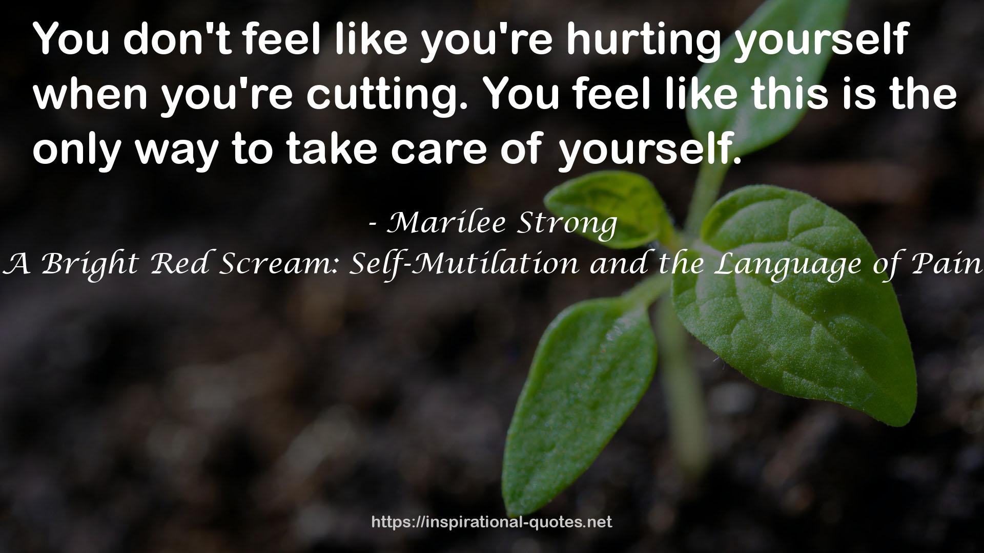 Marilee Strong QUOTES
